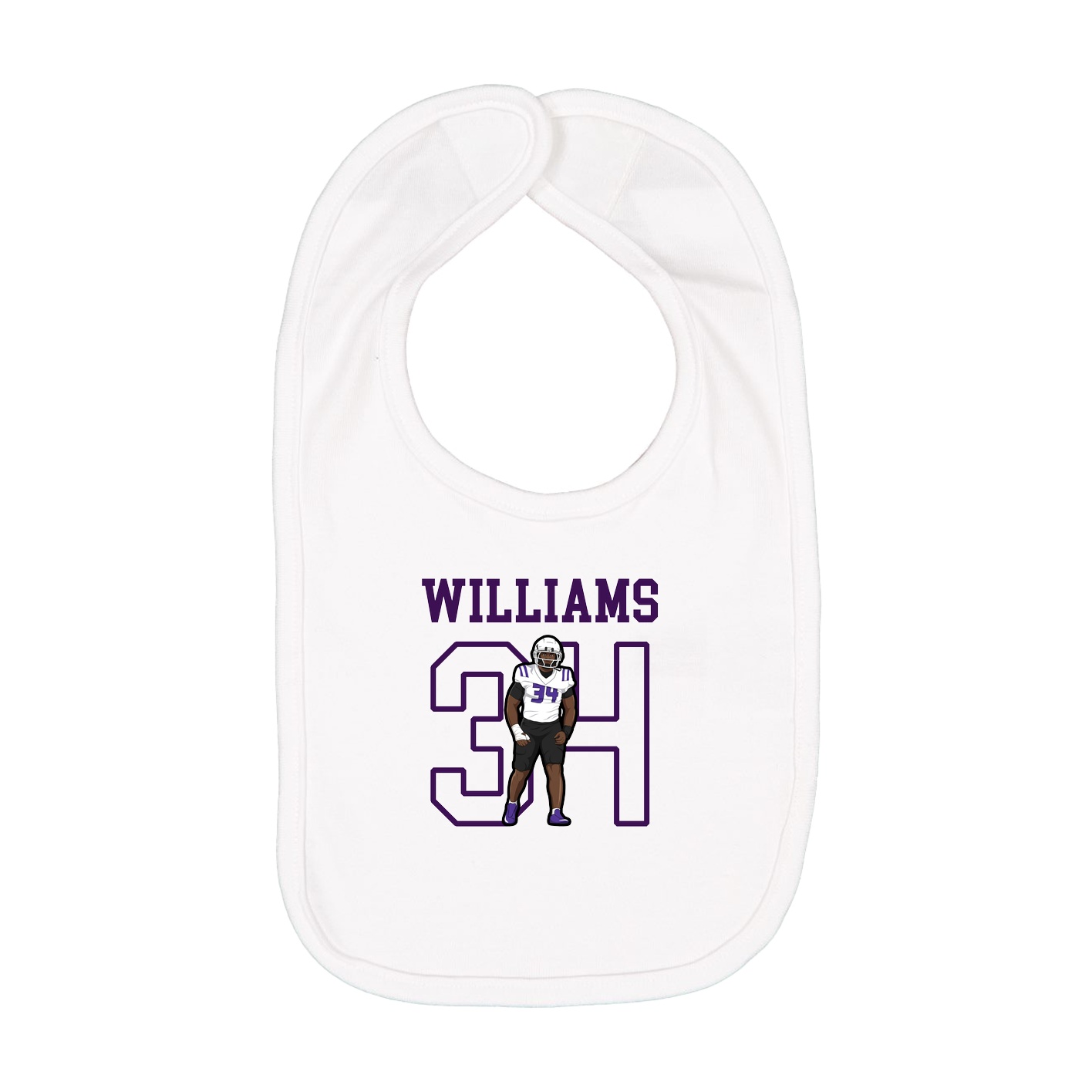 Infant Bib — Shirsey in White