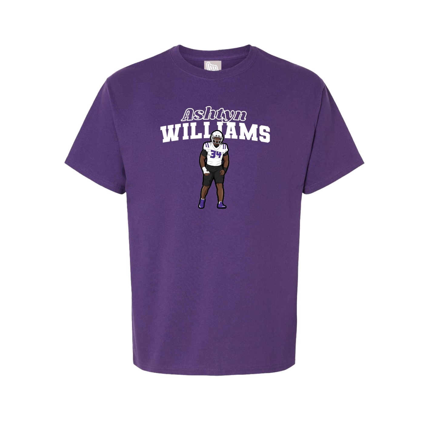 Tee — Name Arch in Purple