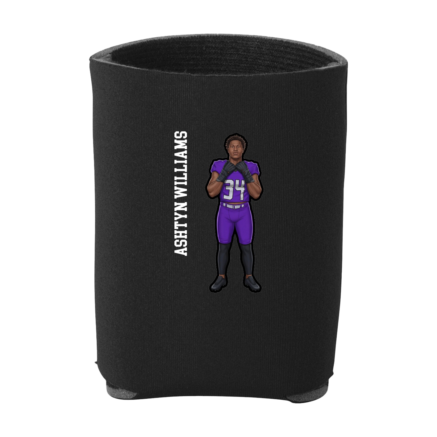 Can Holder — Name Vertical in Black