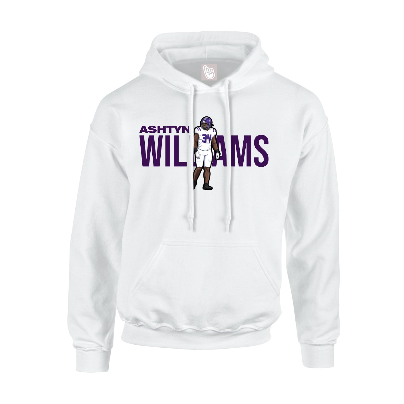 Hoodie — Player Name in White