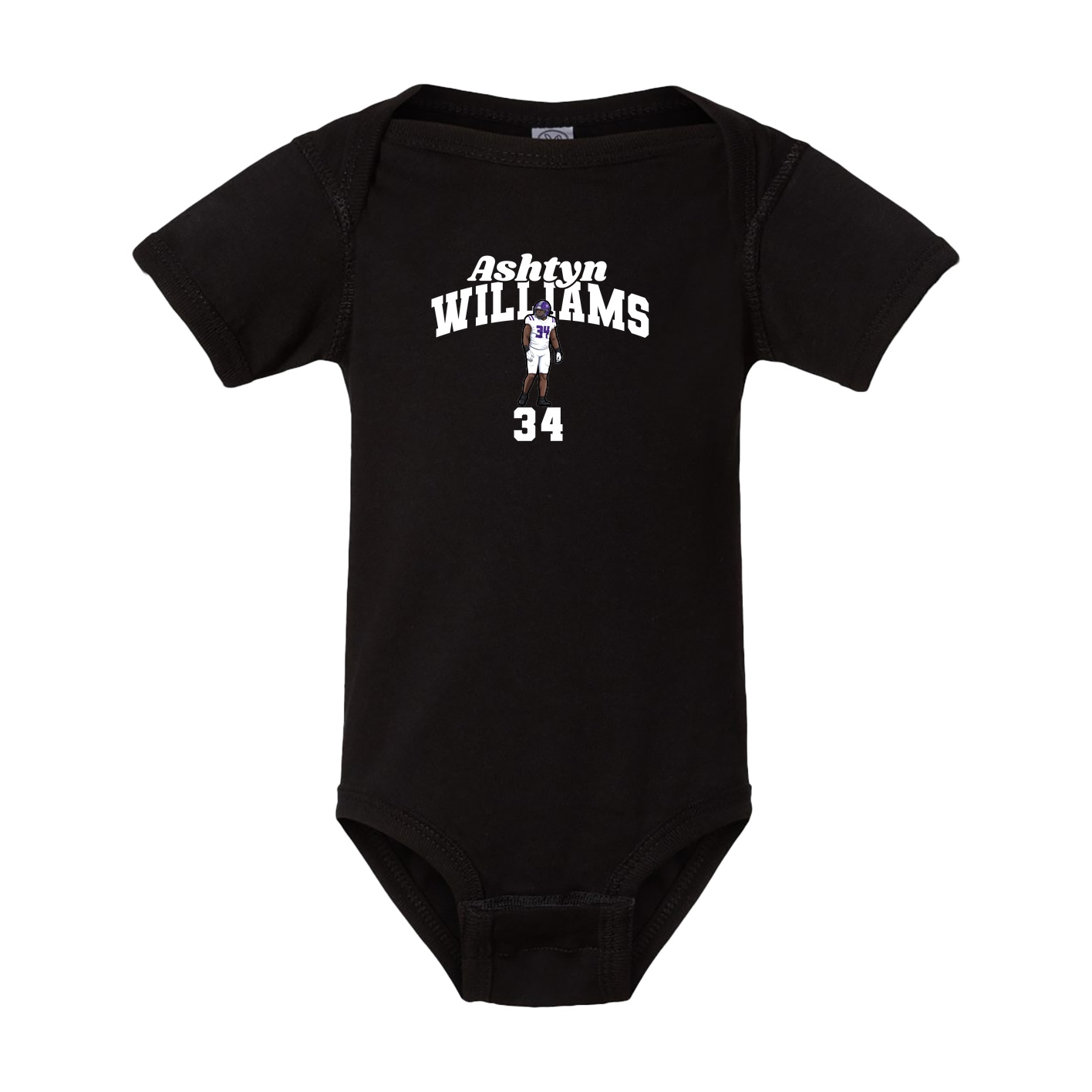 Baby Onesie — Signature Arch in Black