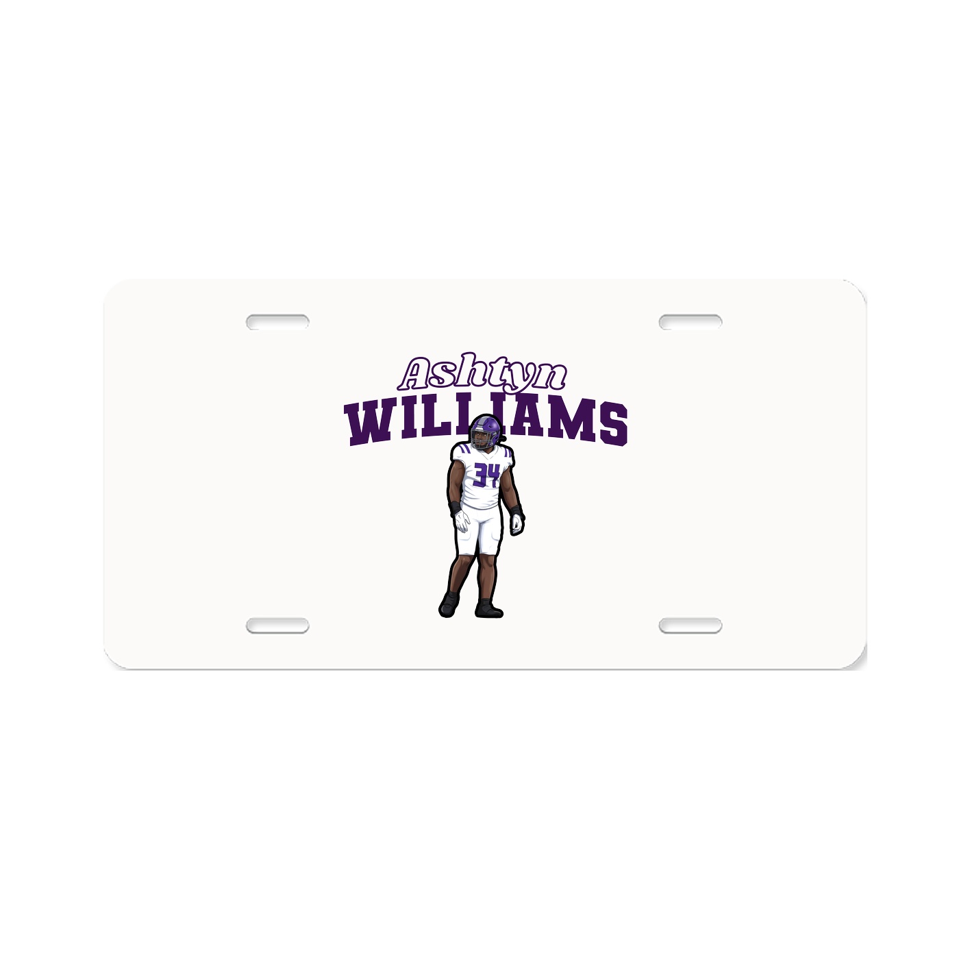 License Plate — Name Arch in Classic