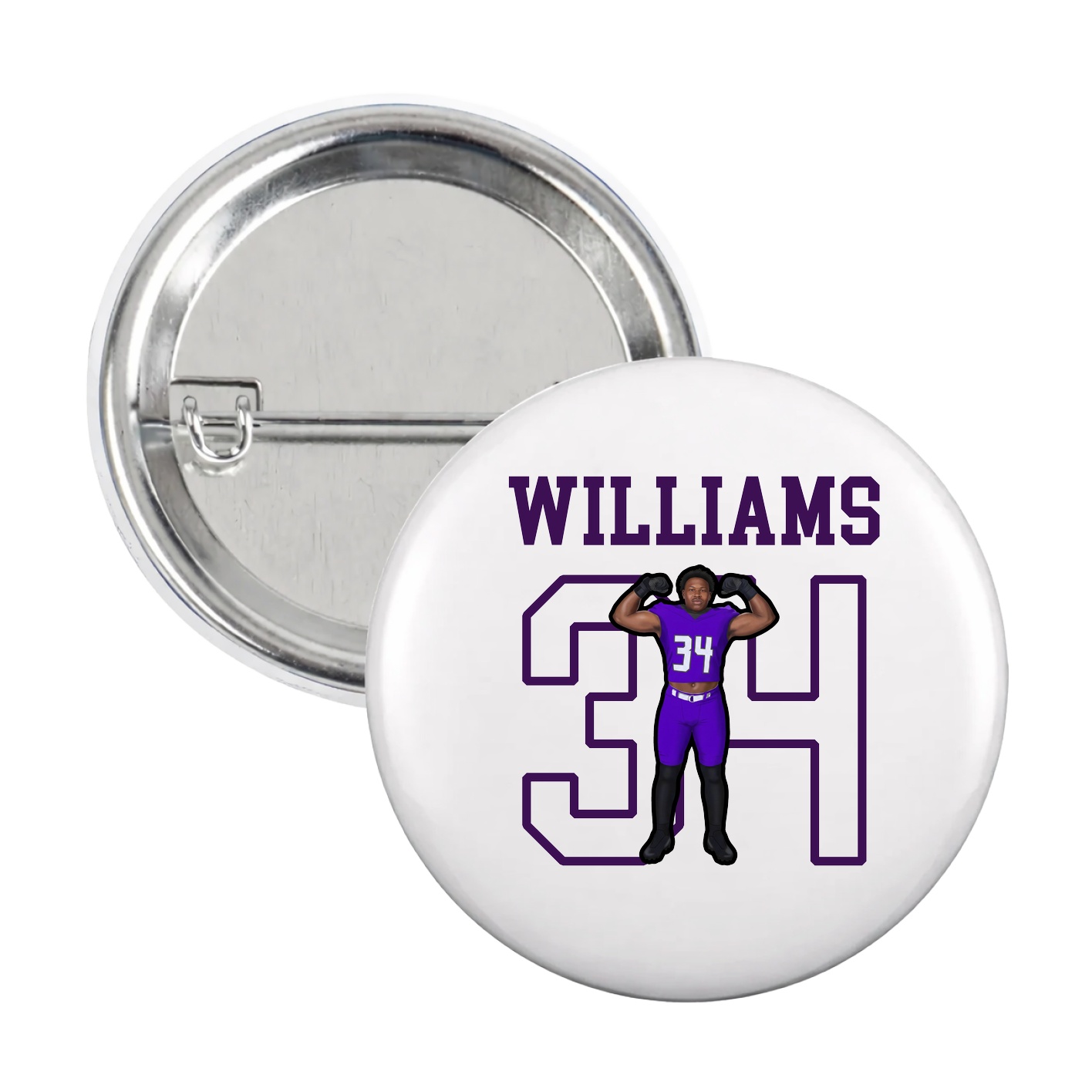 Game Day Button — Shirsey in White