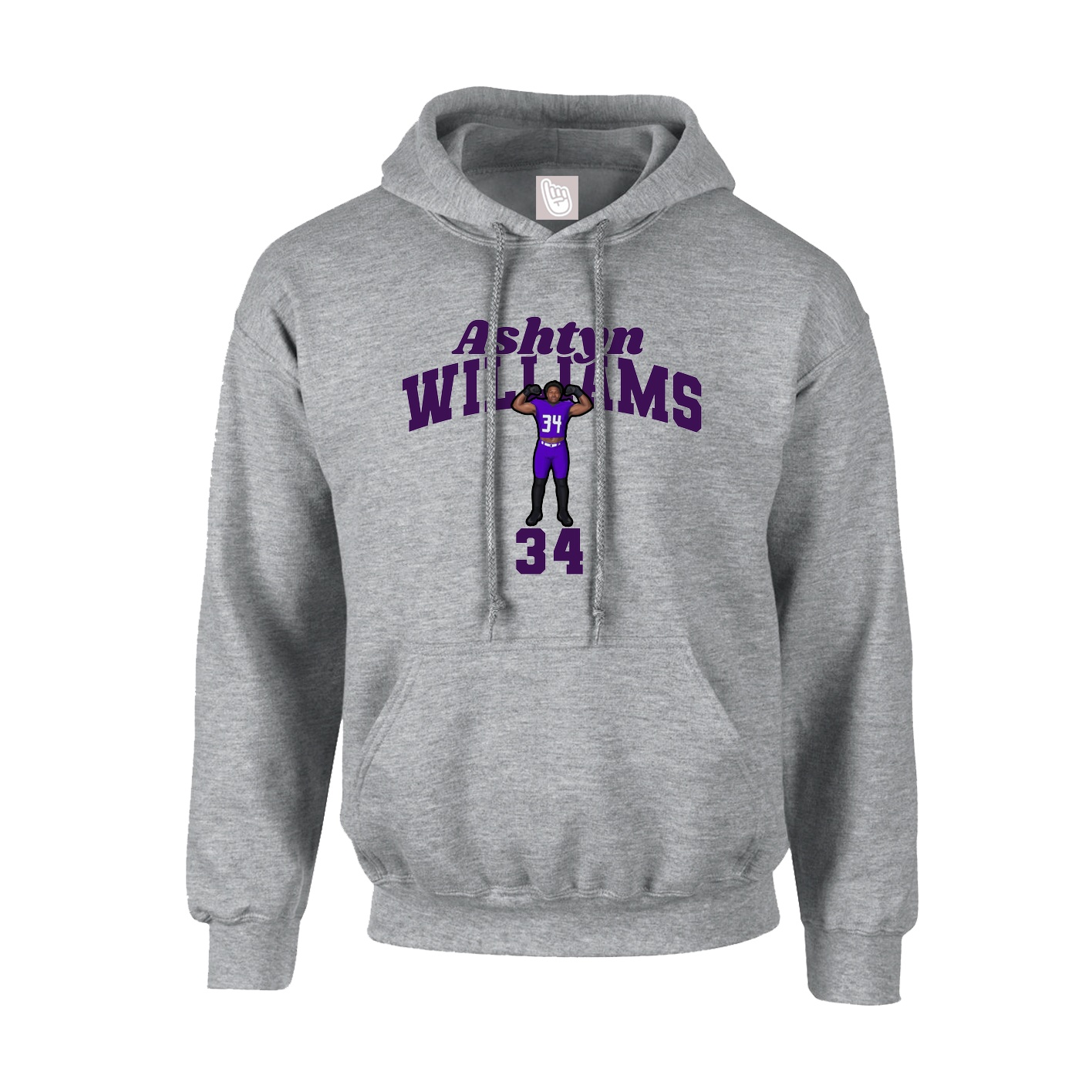 Hoodie — Signature Arch in Grey