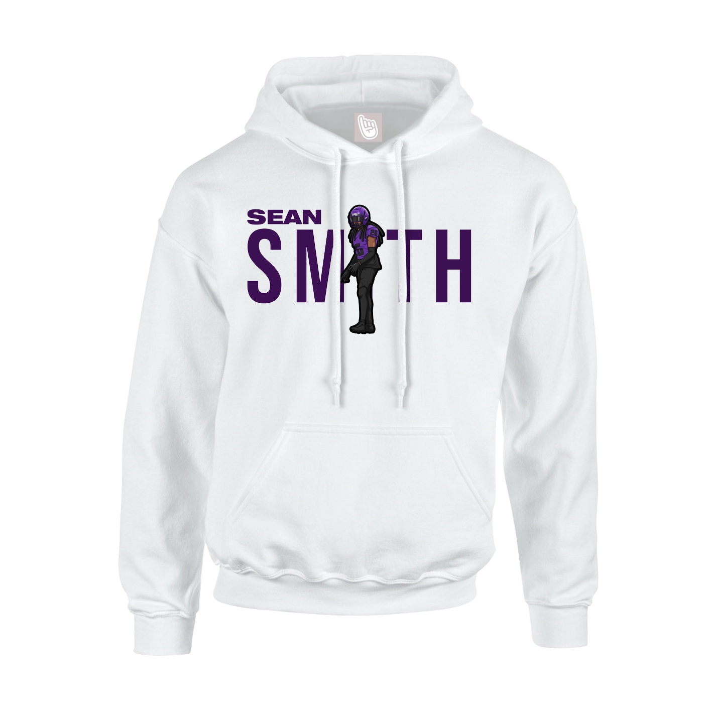 Hoodie — Player Name in White