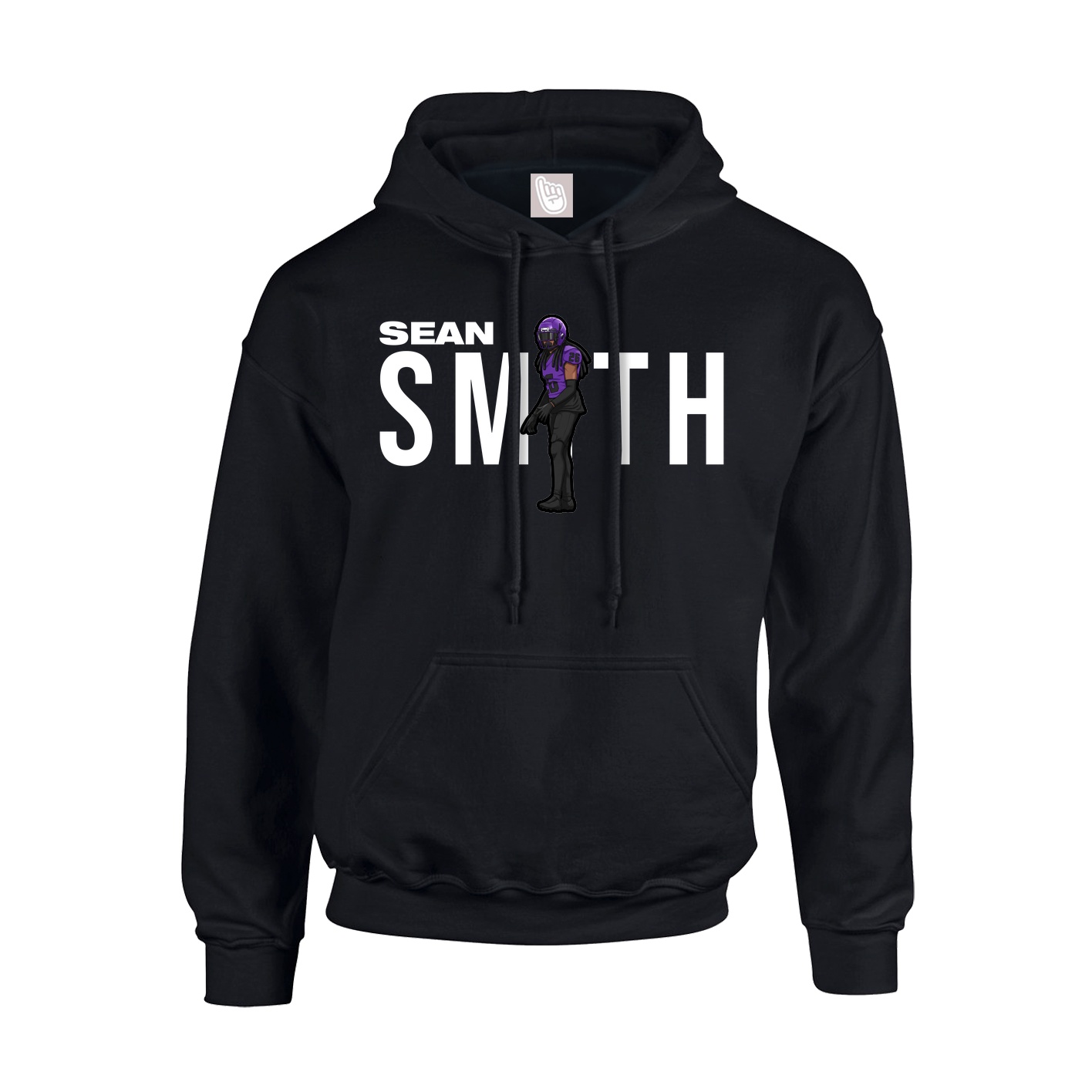 Youth Hoodie — Player Name in Black