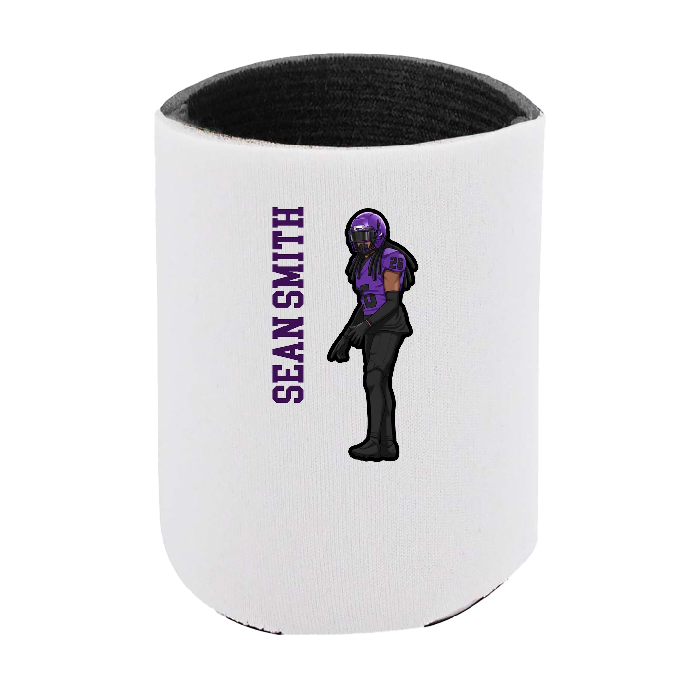 Can Holder — Name Vertical in White