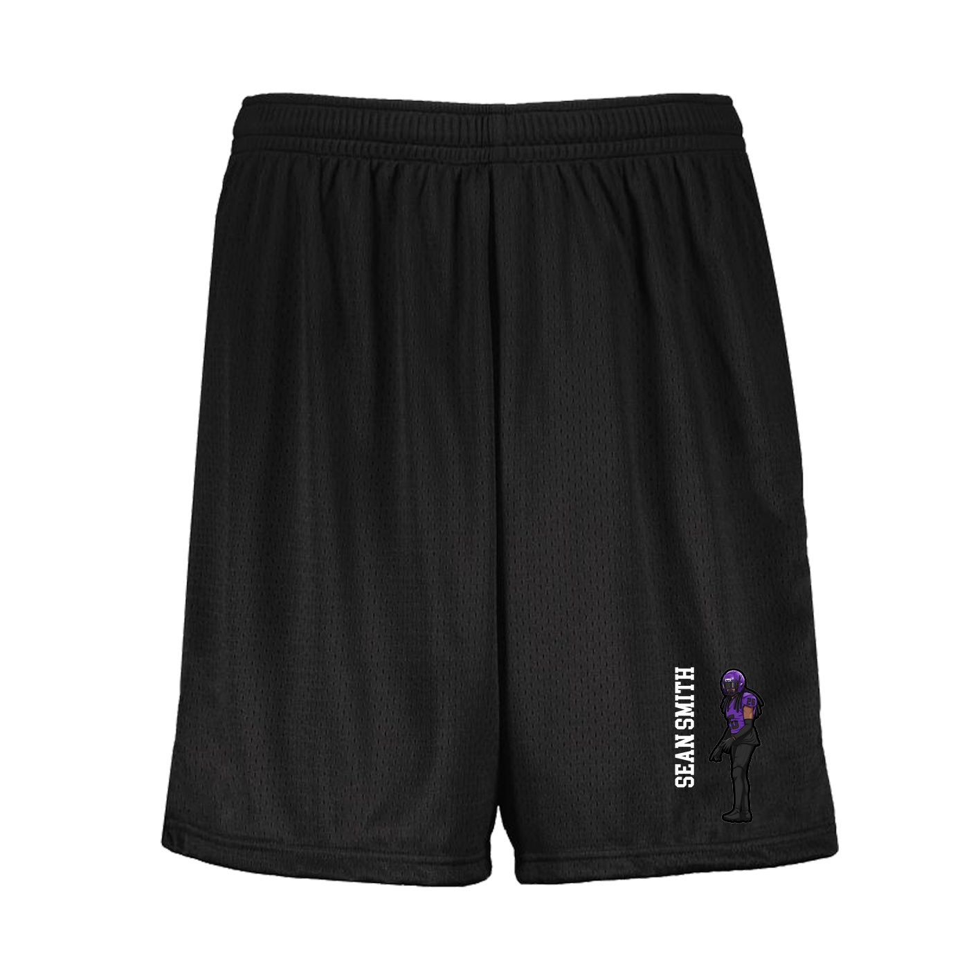 Shorts — Name Vertical in Black