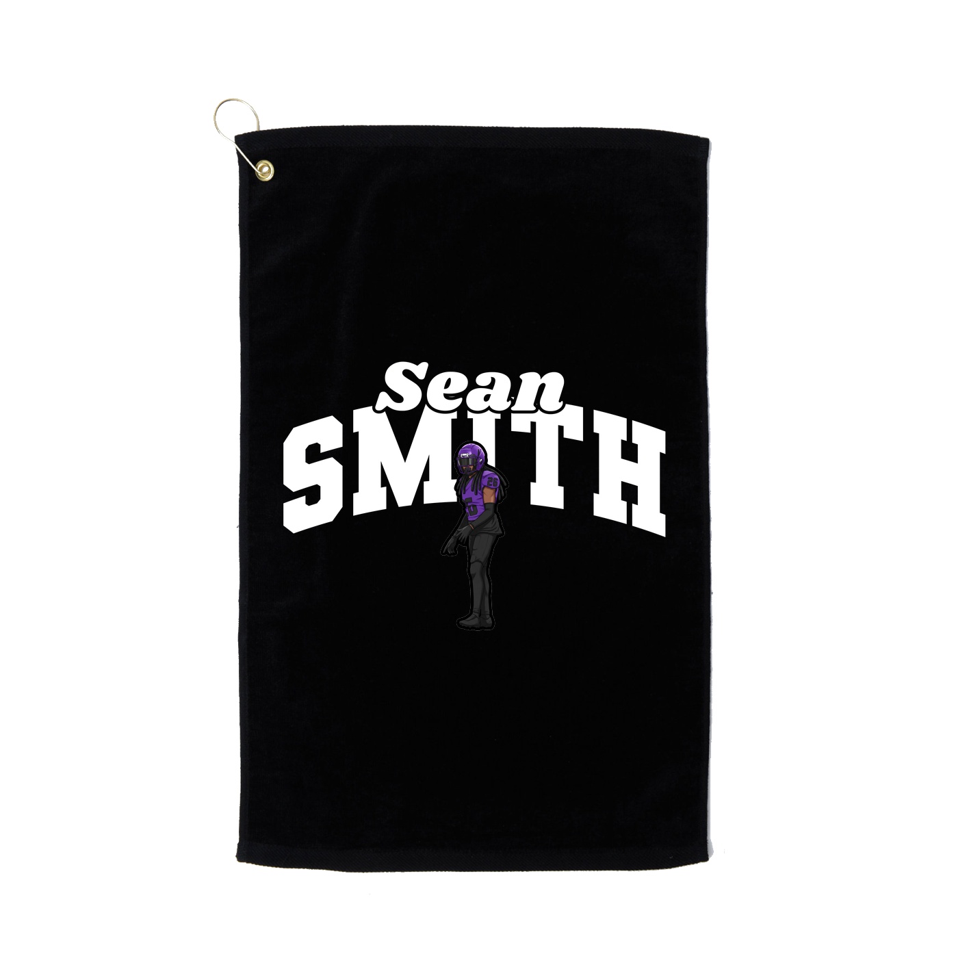 Golf Towel — Signature Arch in Black