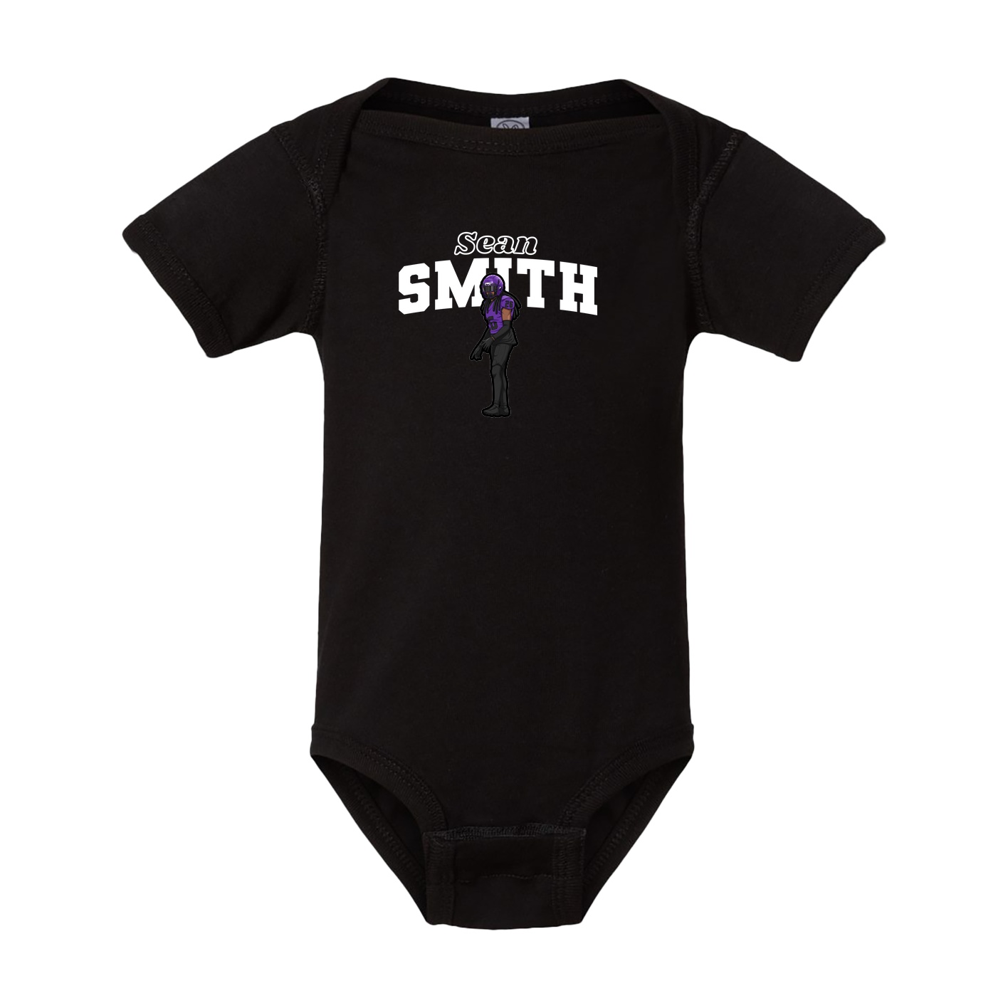 Baby Onesie — Name Arch in Black