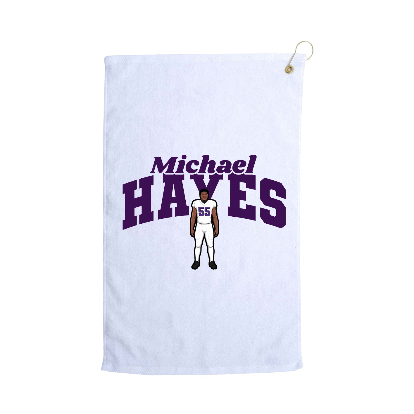 Golf Towel — Signature Arch in White