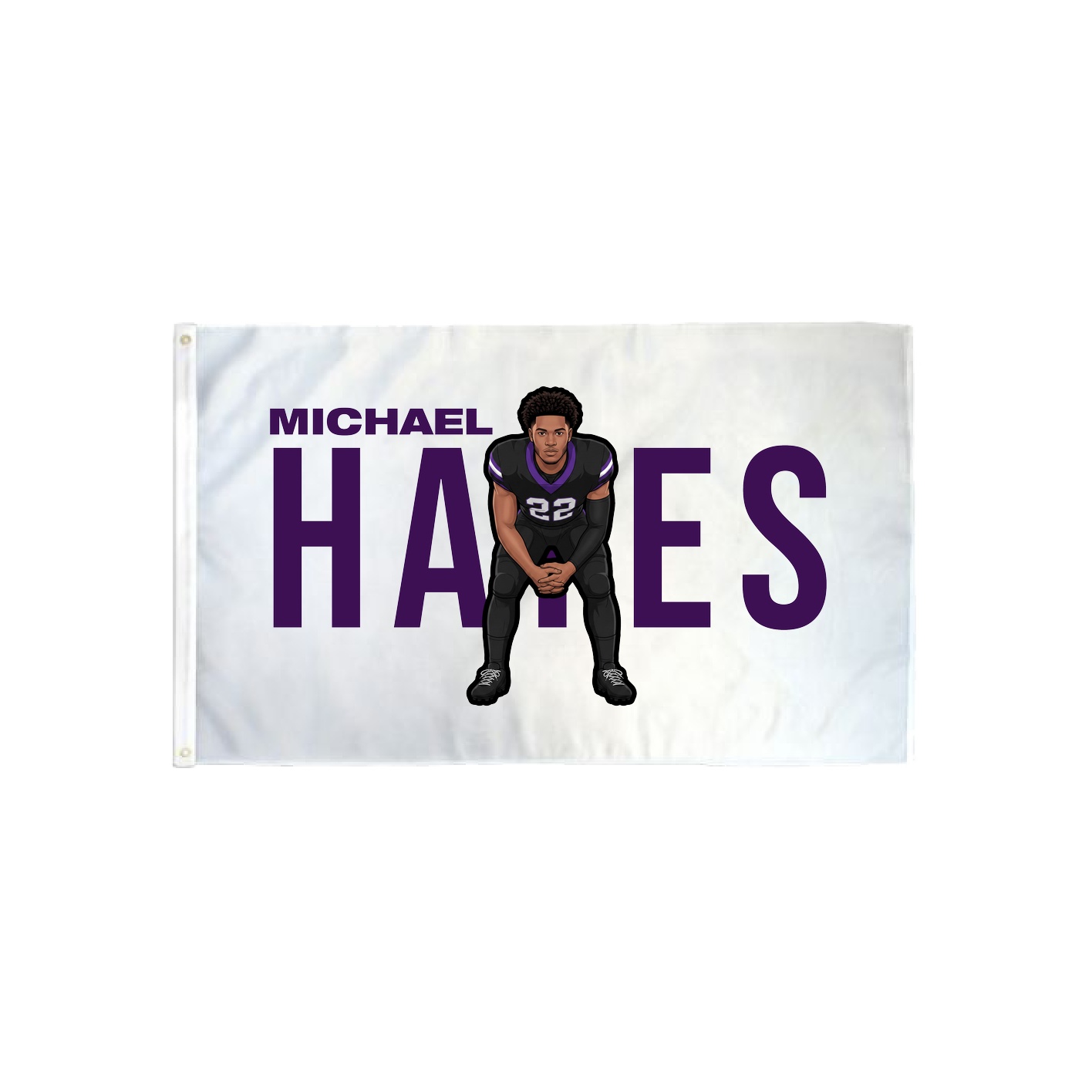 3x5 Flag — Player Name in Classic