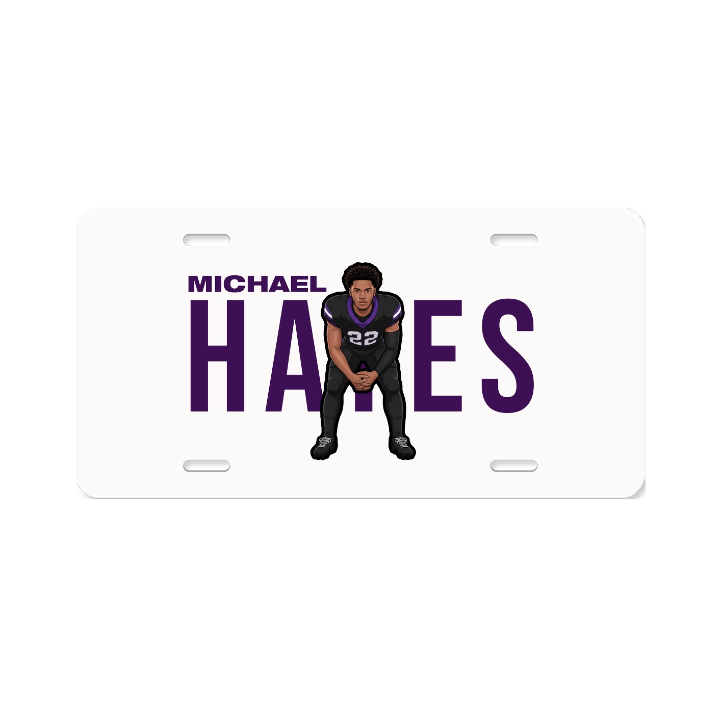 License Plate — Player Name in Classic