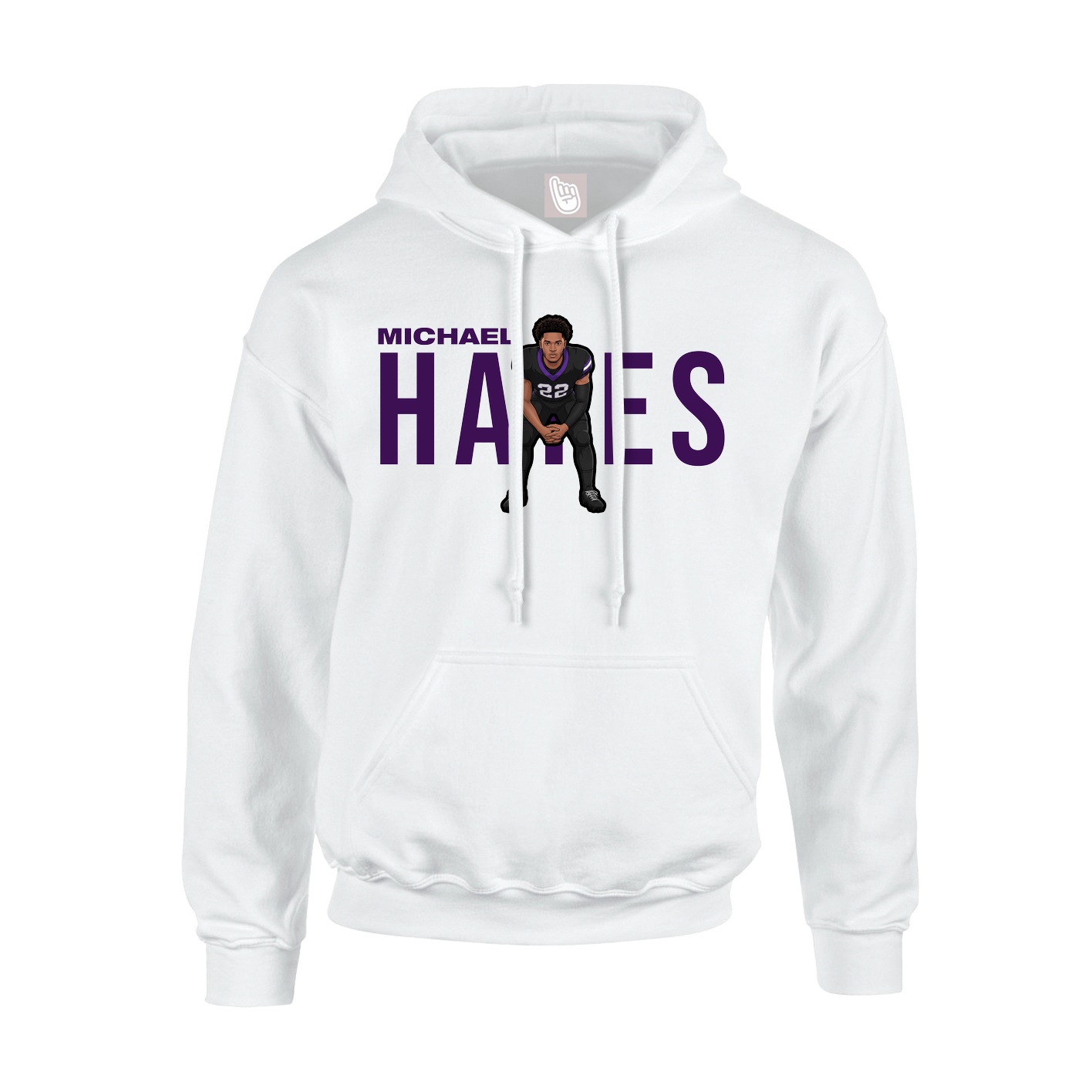 Hoodie — Player Name in White