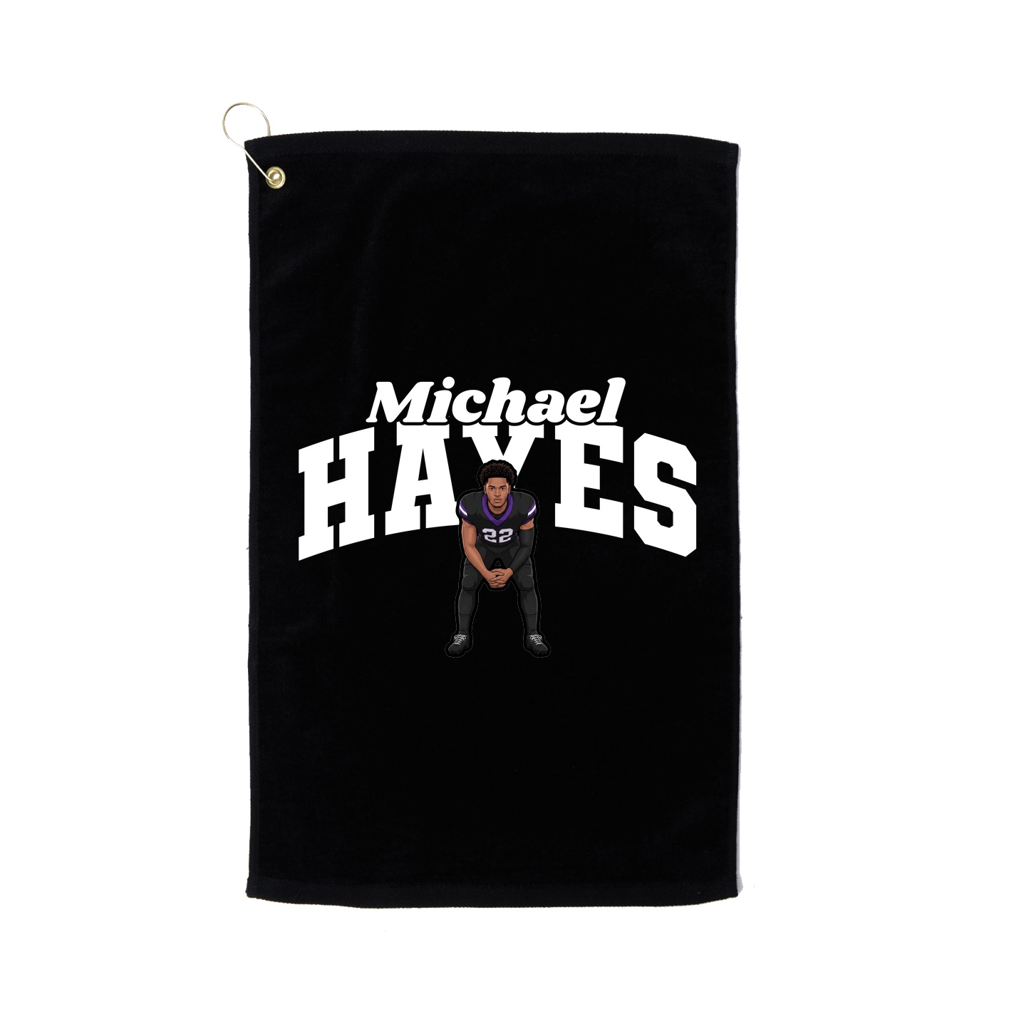 Golf Towel — Signature Arch in Black