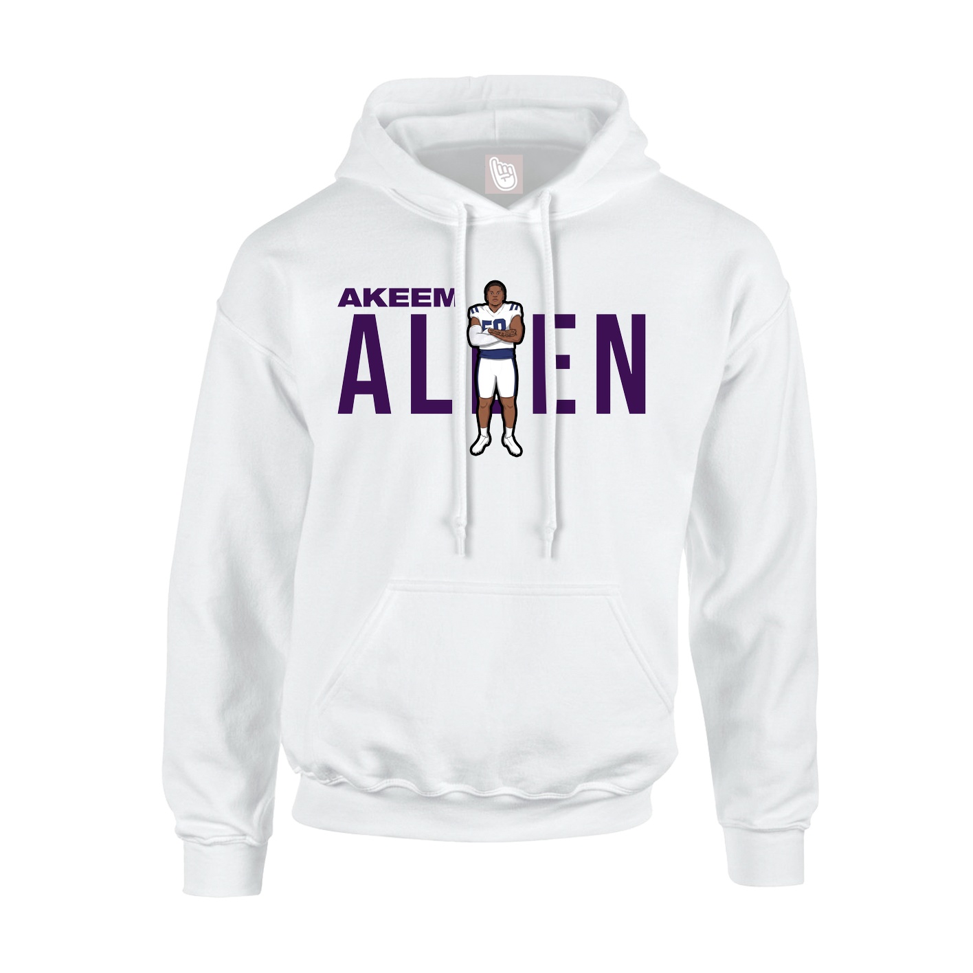 Hoodie — Player Name in White