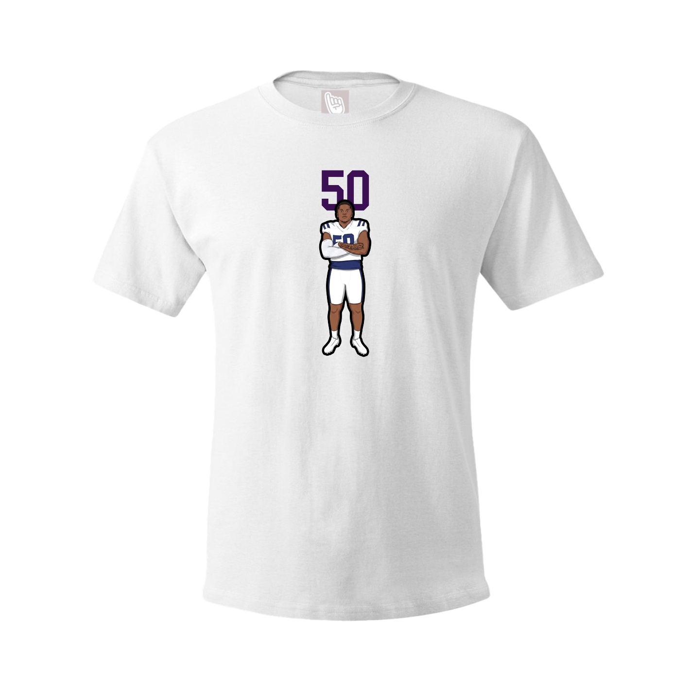 Tee — Number Top in White