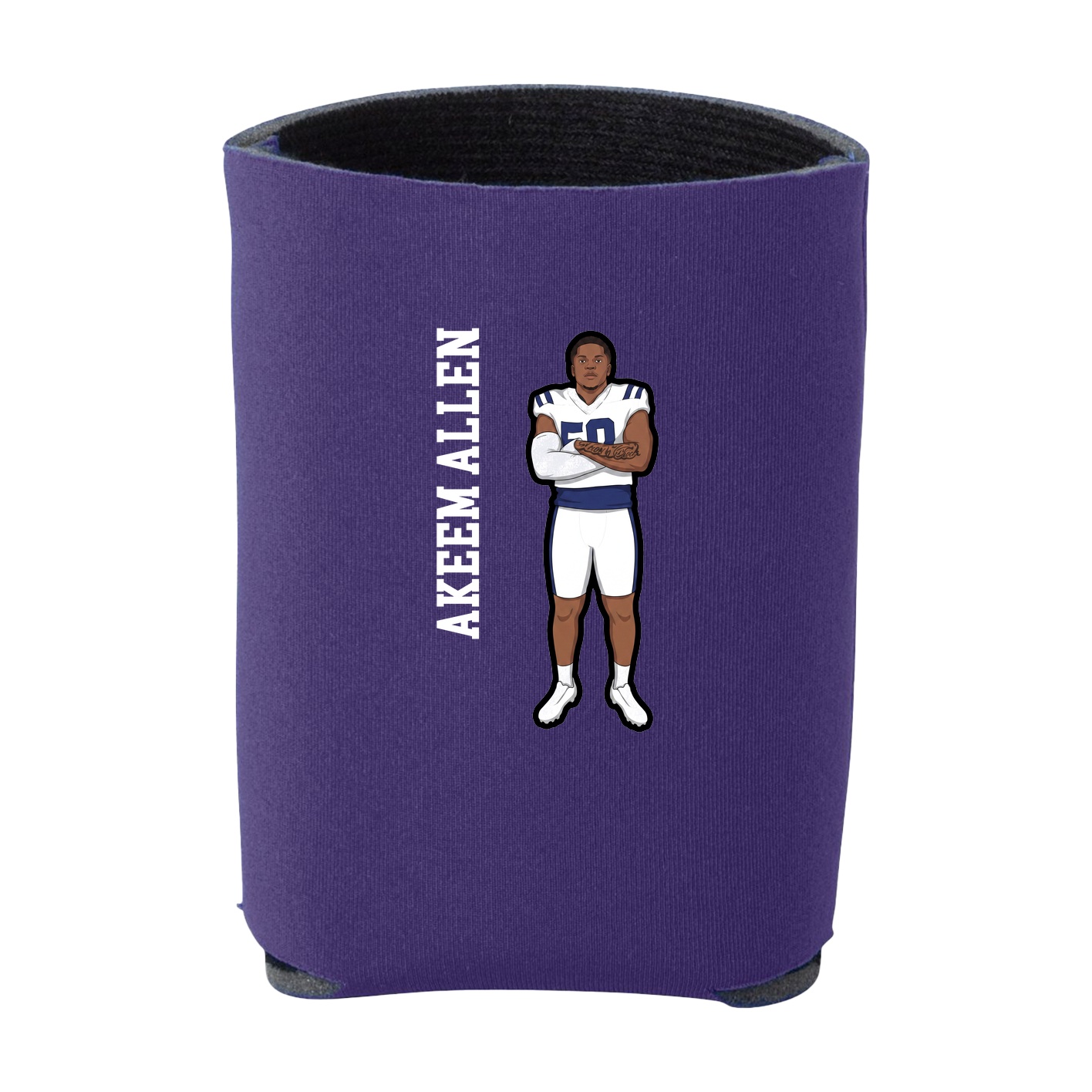 Can Holder — Name Vertical in Purple