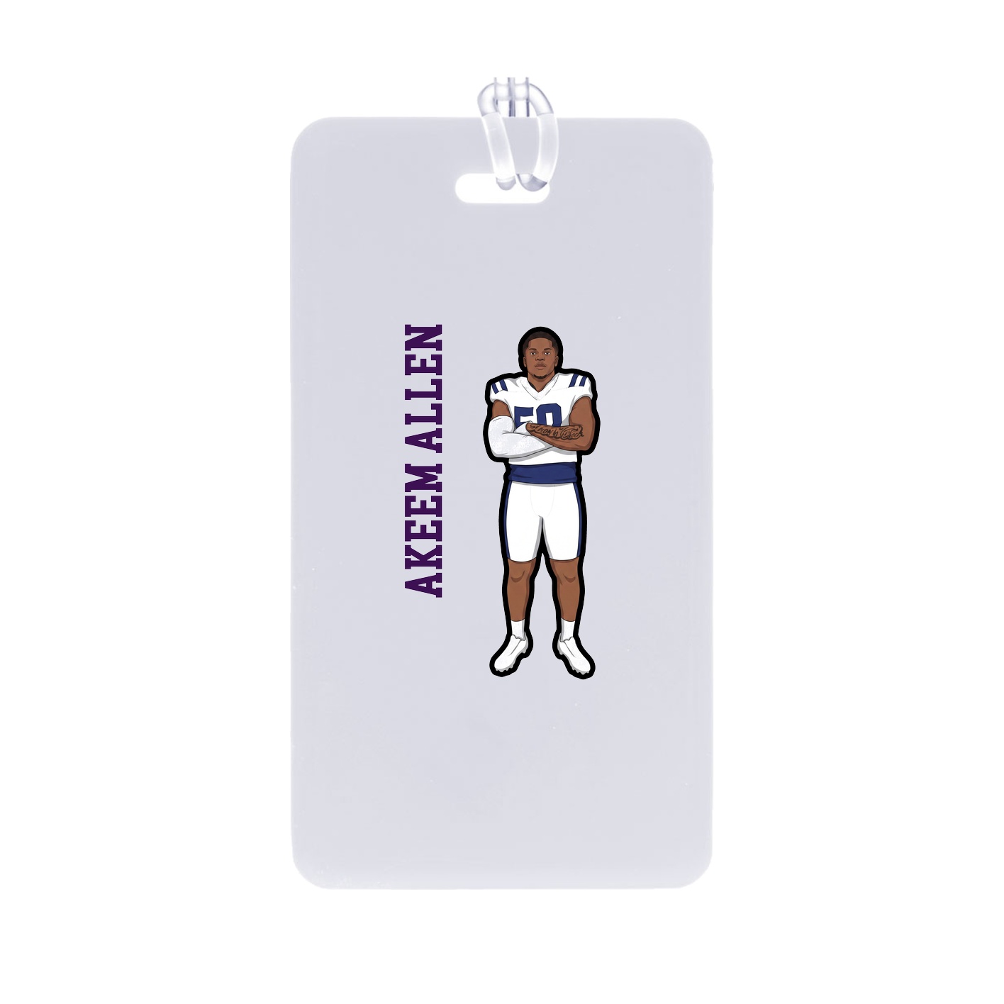 Bag Tag — Name Vertical in Classic