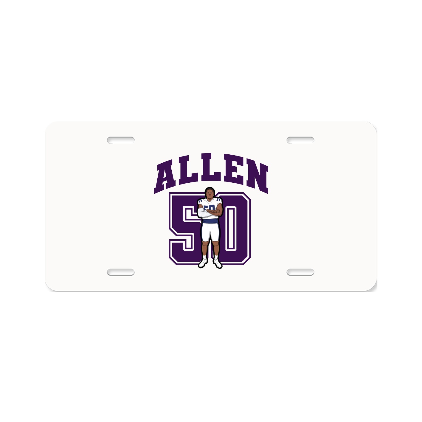 License Plate — Number in Classic