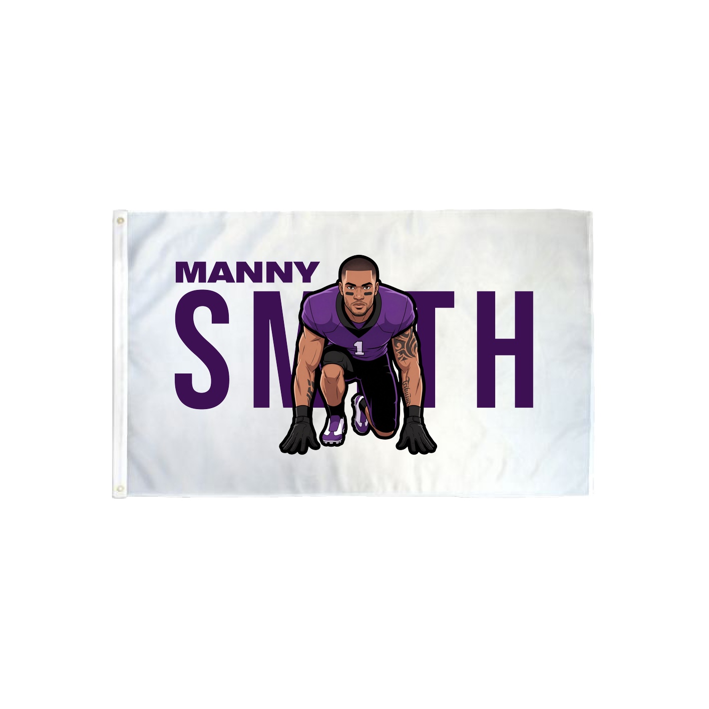 3x5 Flag — Player Name in Classic
