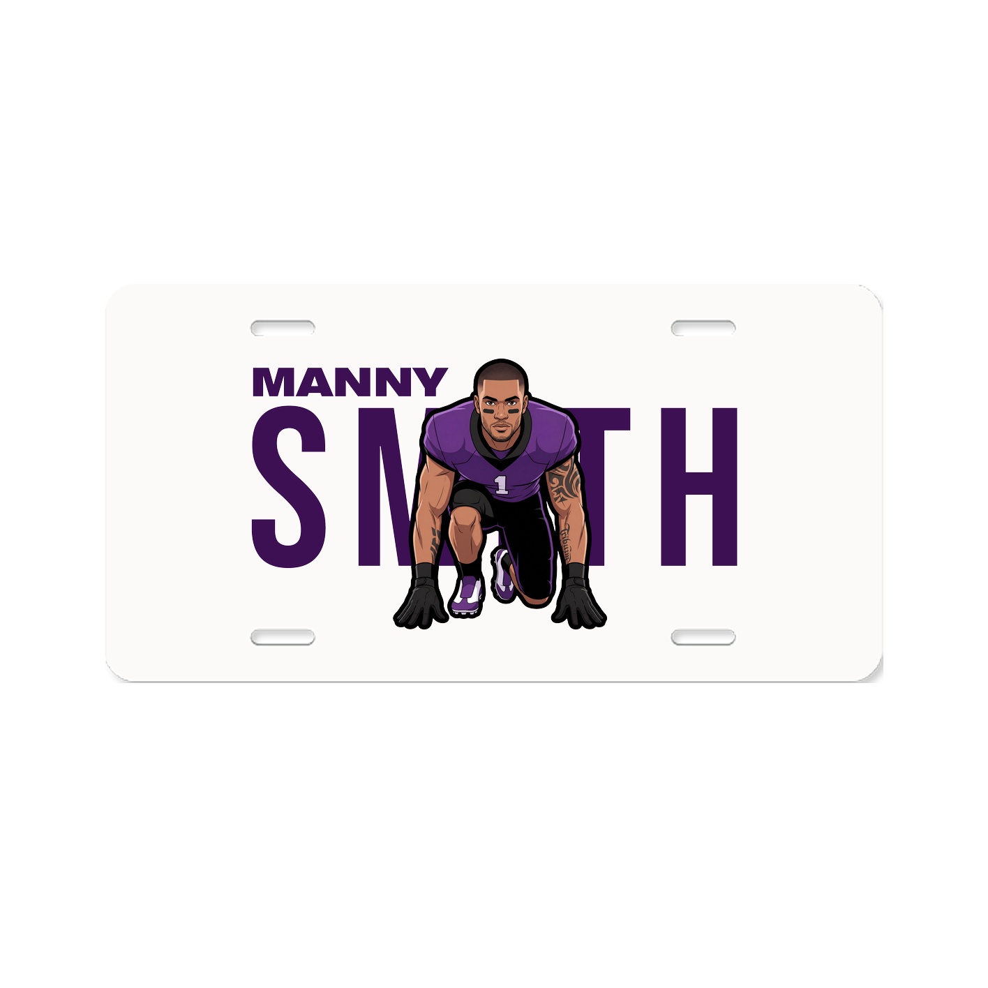License Plate — Player Name in Classic