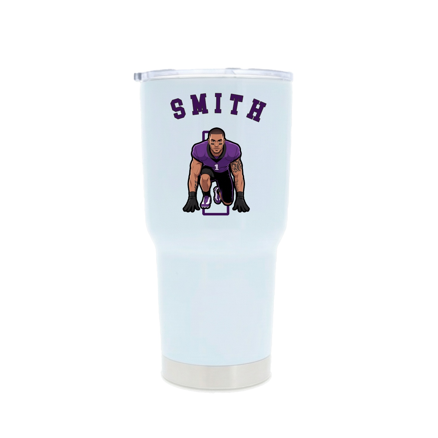 30oz Stainless Steel Tumbler — Shirsey Arch in White