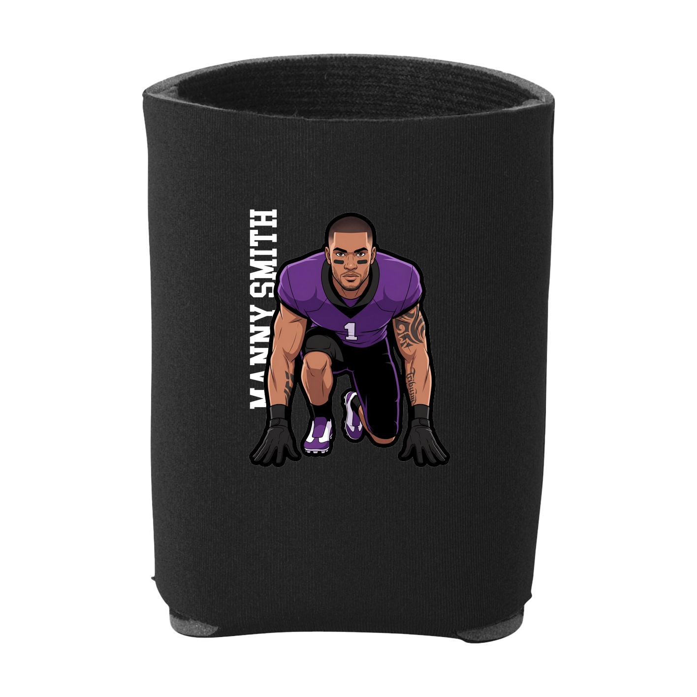 Can Holder — Name Vertical in Black