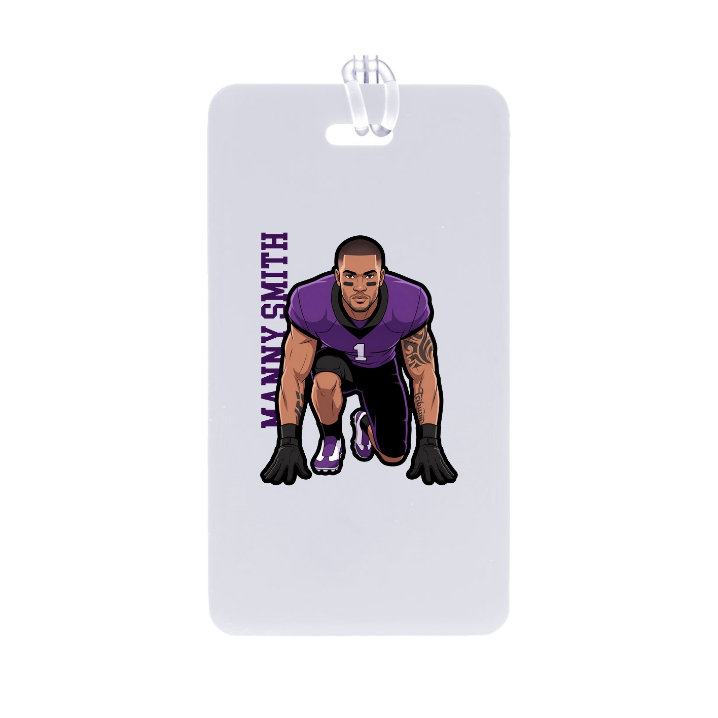 Bag Tag — Name Vertical in Classic