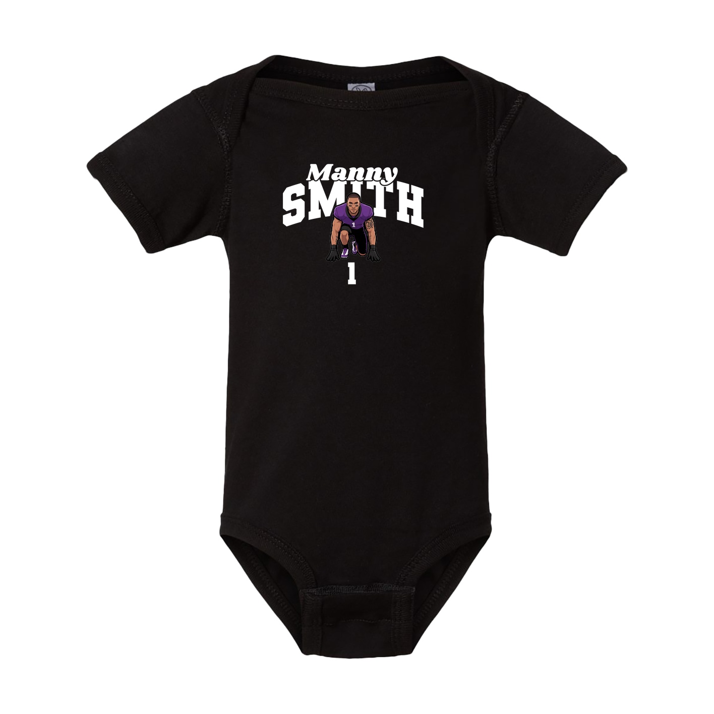 Baby Onesie — Signature Arch in Black