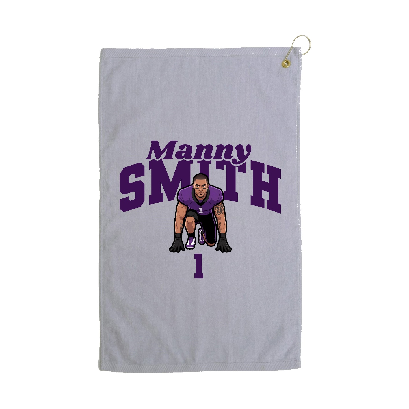 Golf Towel — Signature Arch in Grey