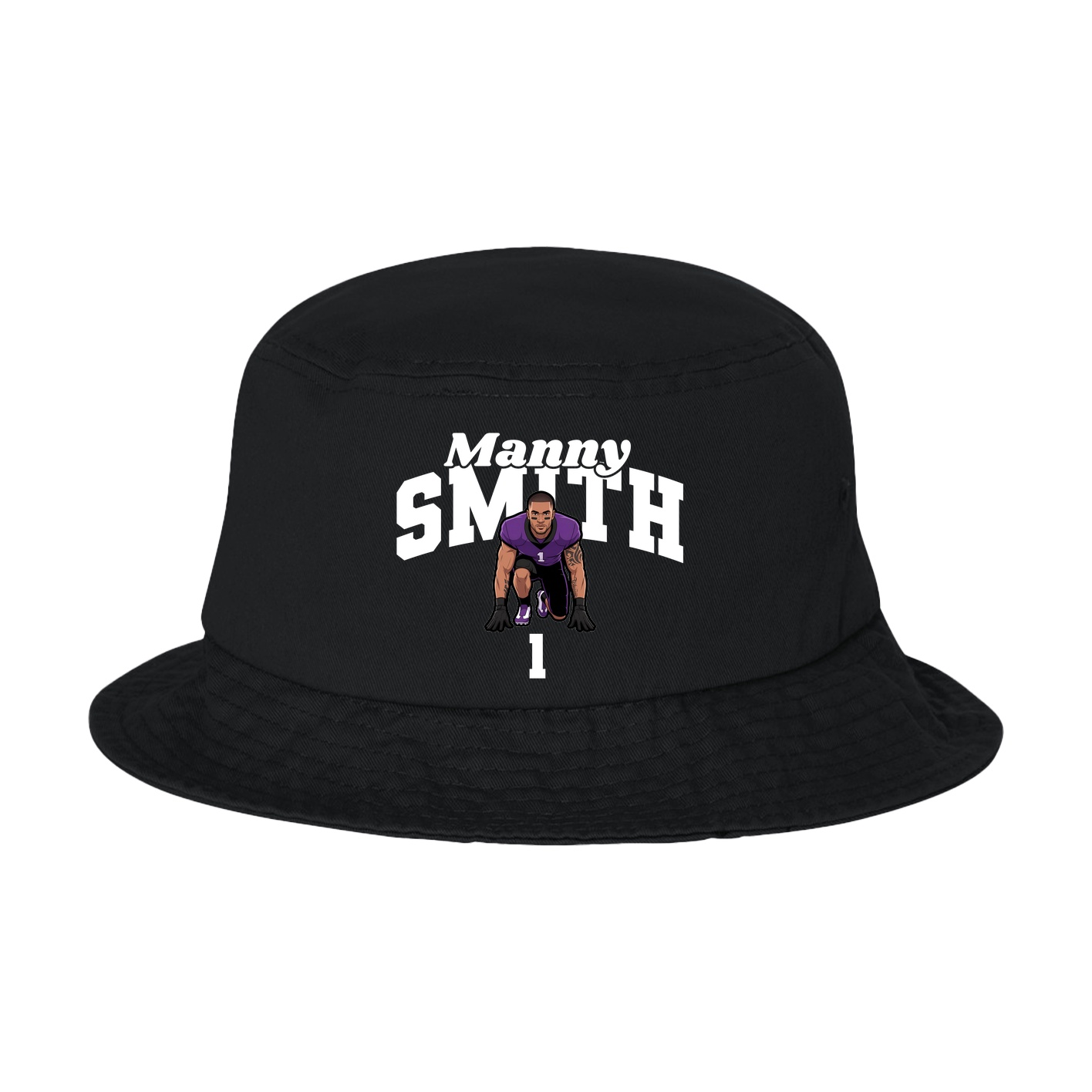 Bucket Cap — Signature Arch in Black