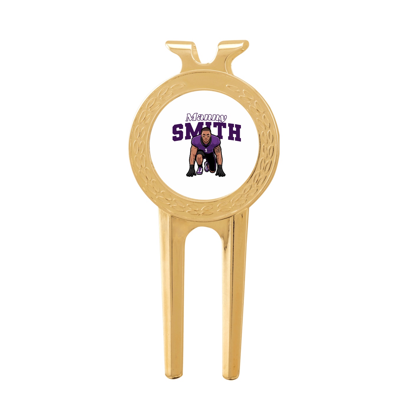 Divot Tool with Ball Marker — Name Arch in Classic