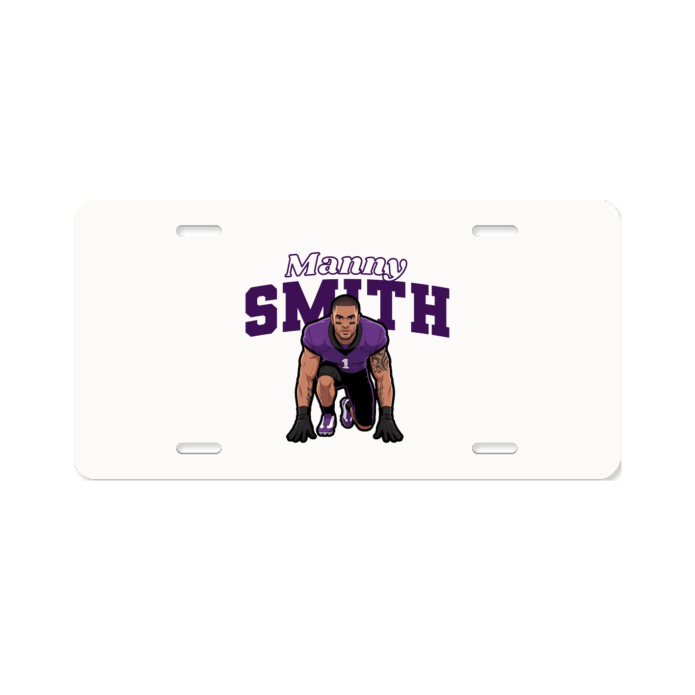 License Plate — Name Arch in Classic