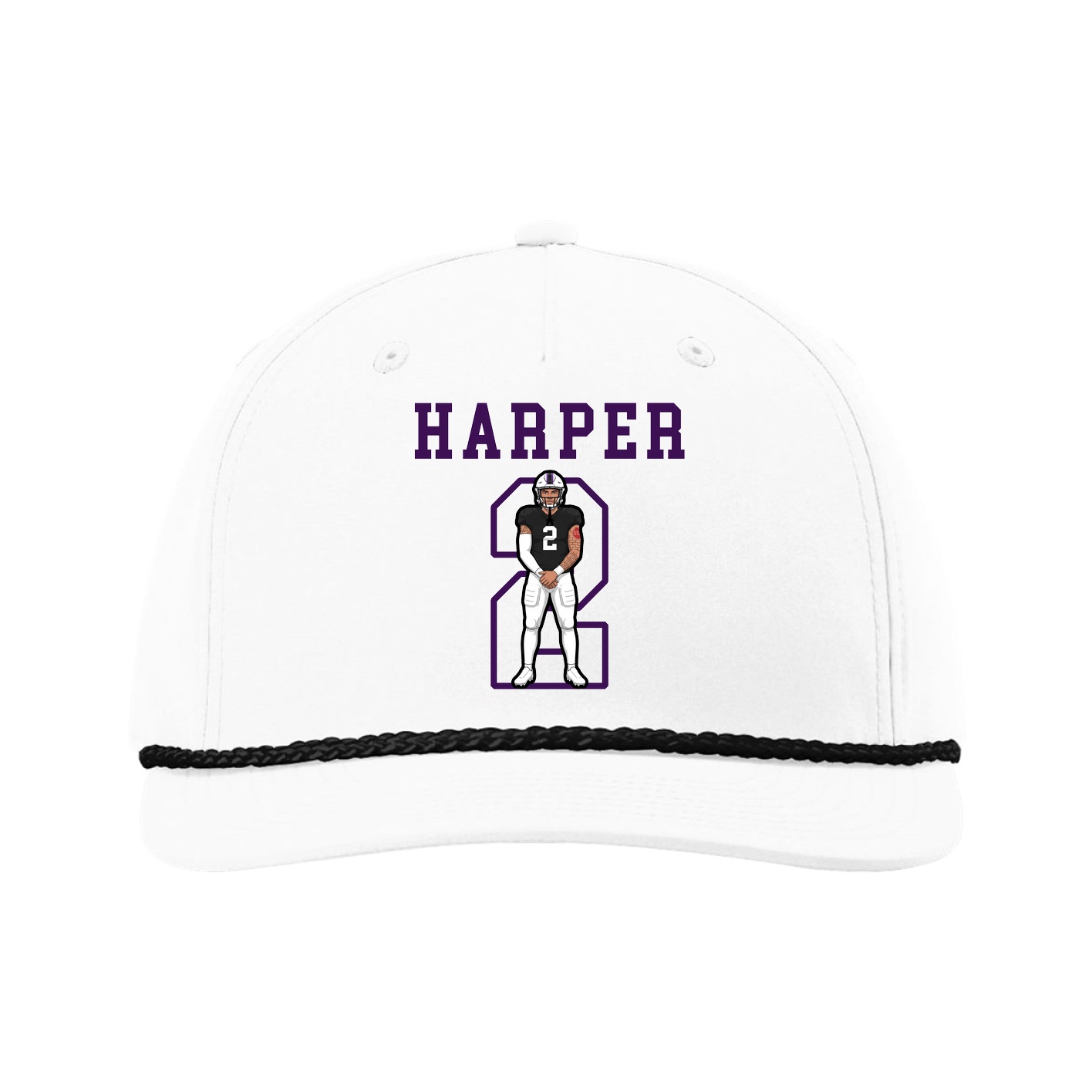 Five-Panel Classic Rope Cap — Shirsey in White
