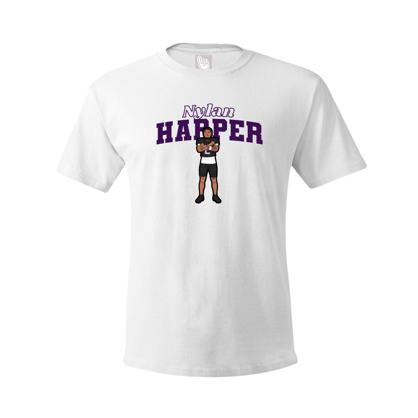 Tee — Name Arch in White