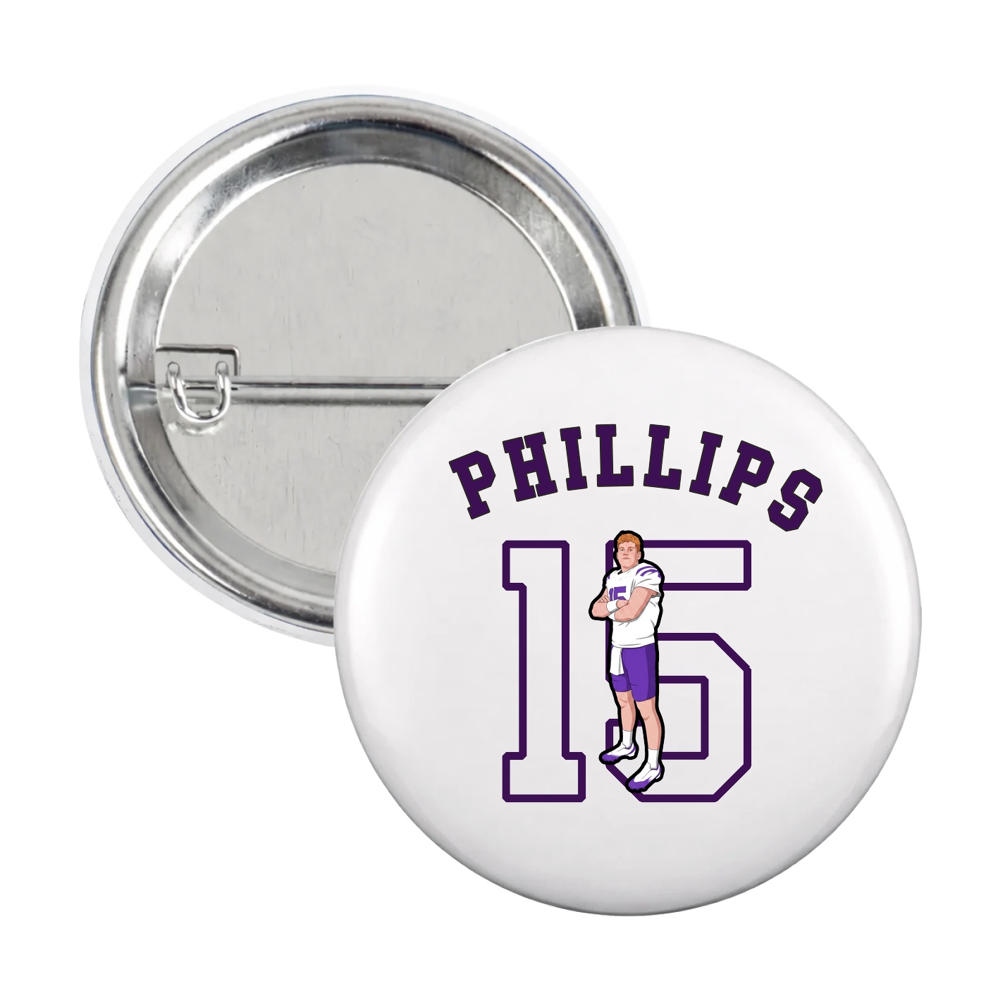 Game Day Button — Shirsey Arch in White