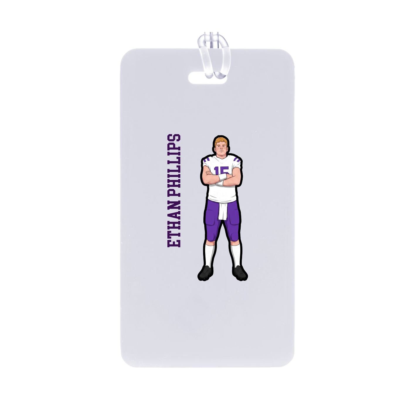 Bag Tag — Name Vertical in Classic