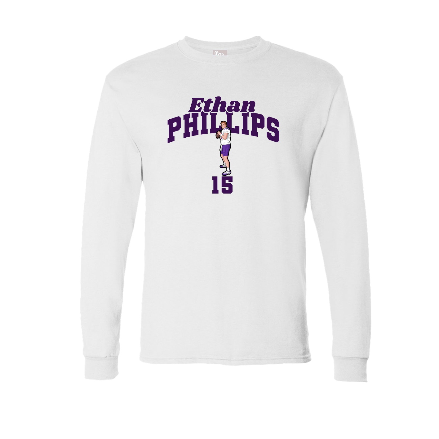 Long Sleeve Tee — Signature Arch in White
