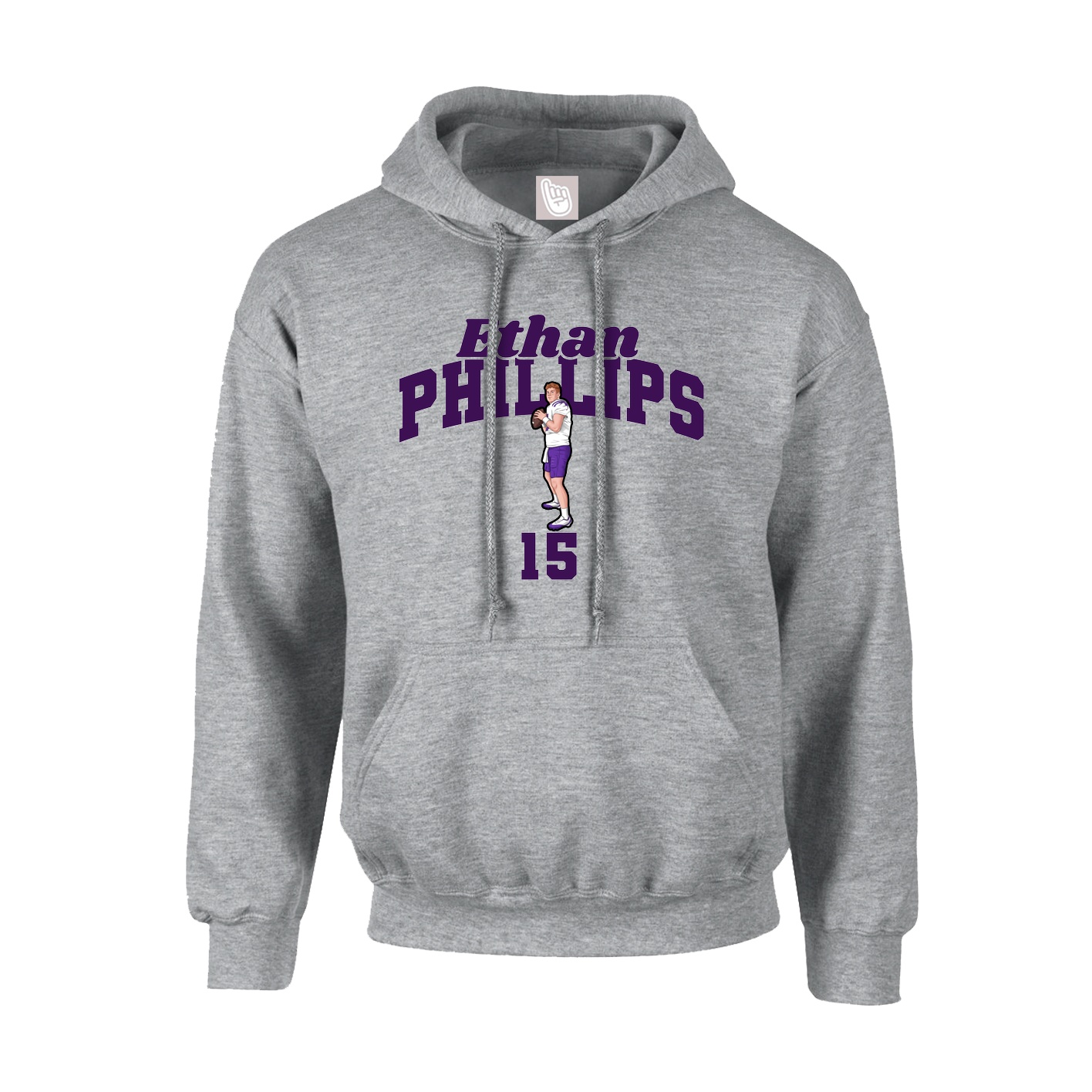 Hoodie — Signature Arch in Grey