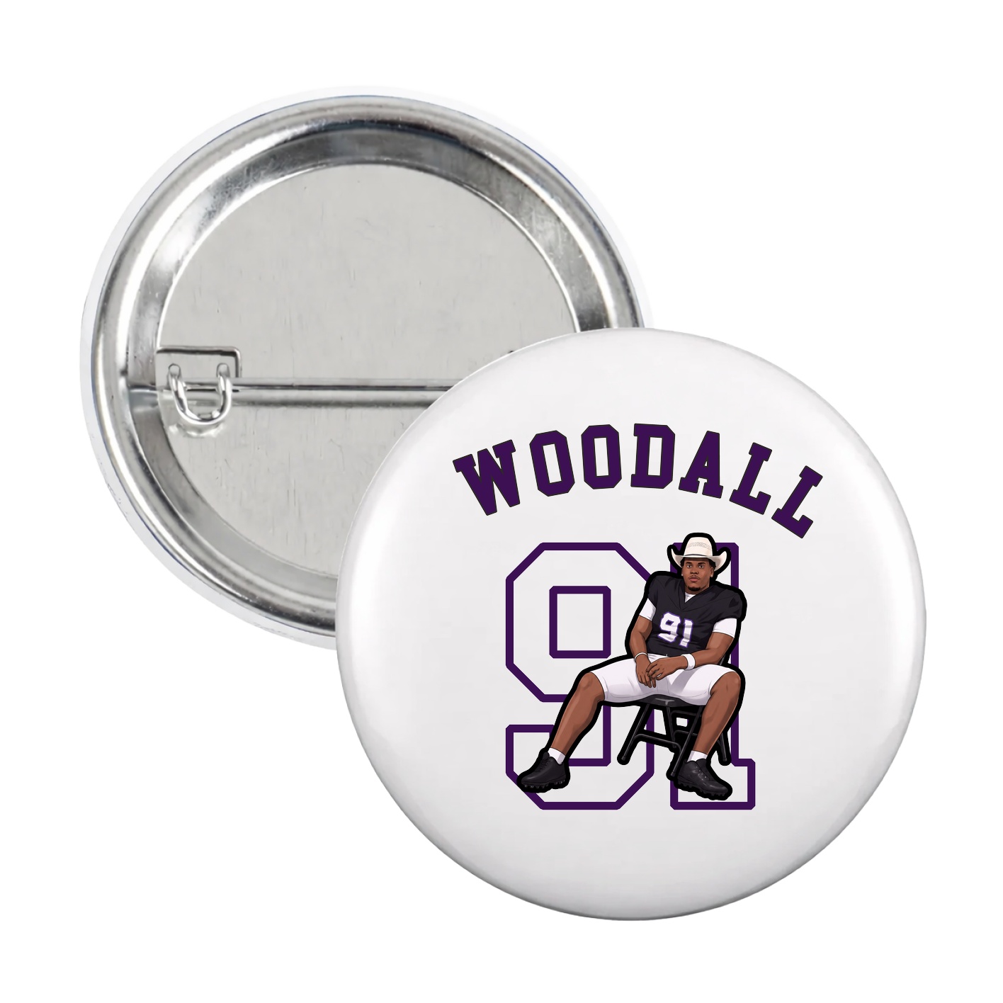 Game Day Button — Shirsey Arch in White