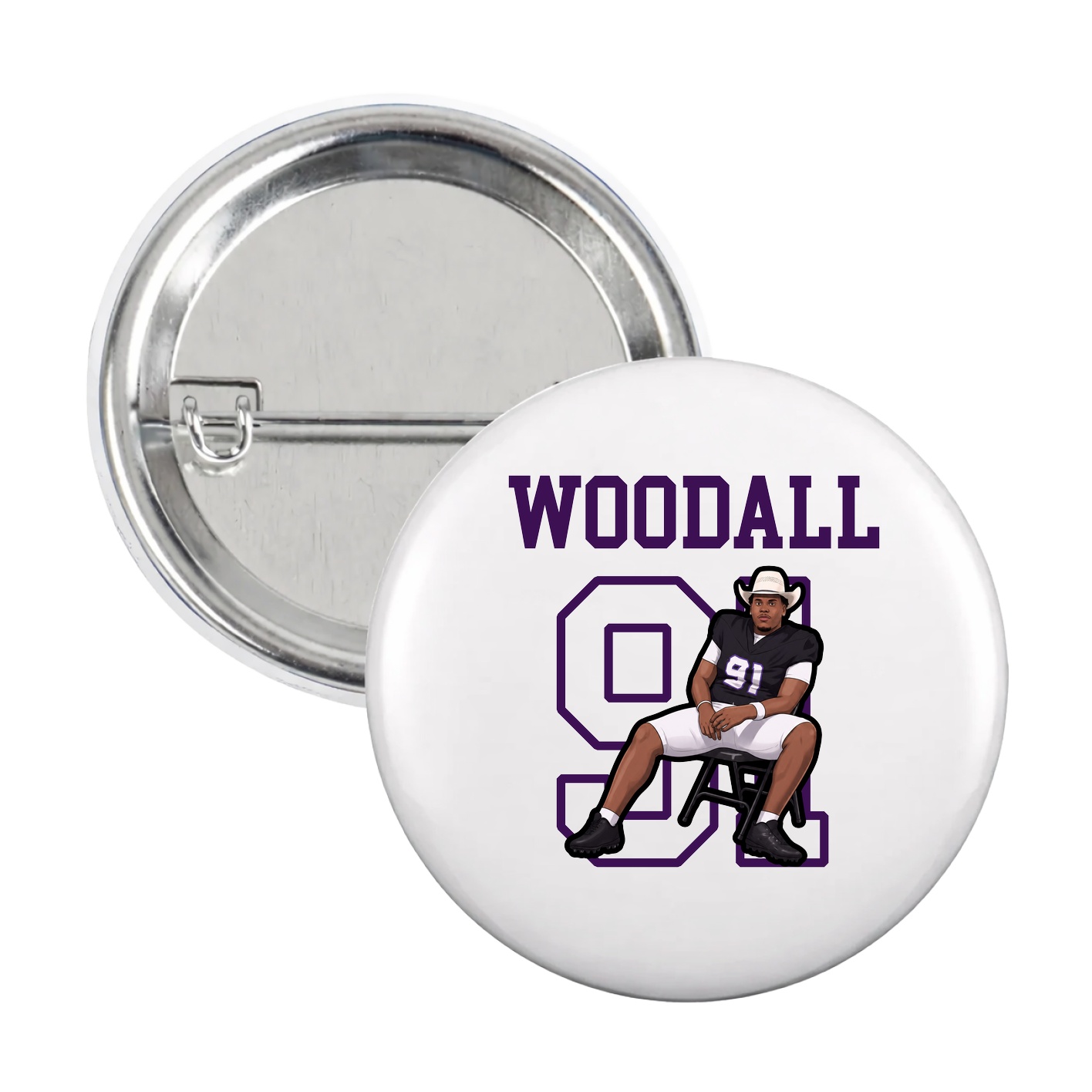 Game Day Button — Shirsey in White
