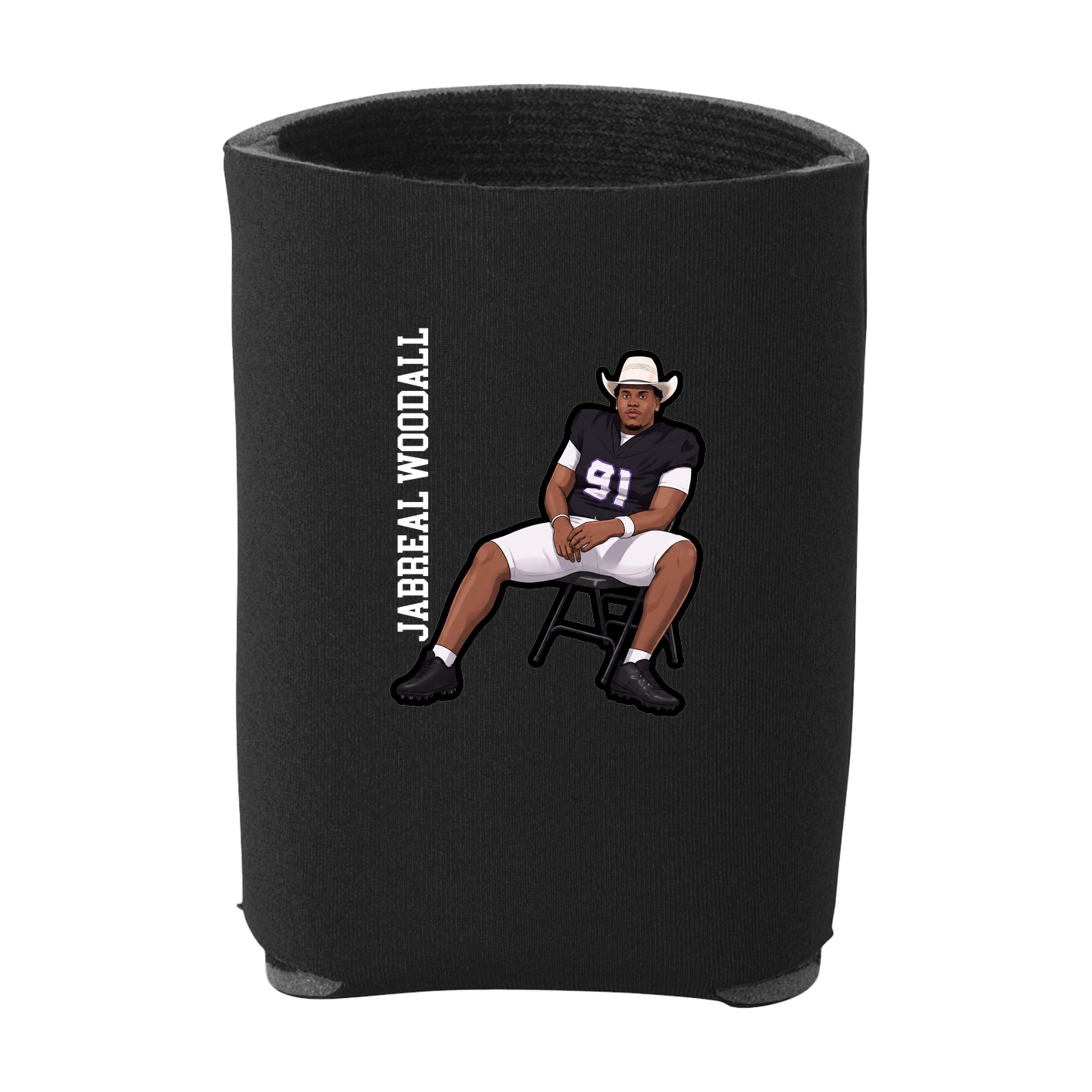 Can Holder — Name Vertical in Black