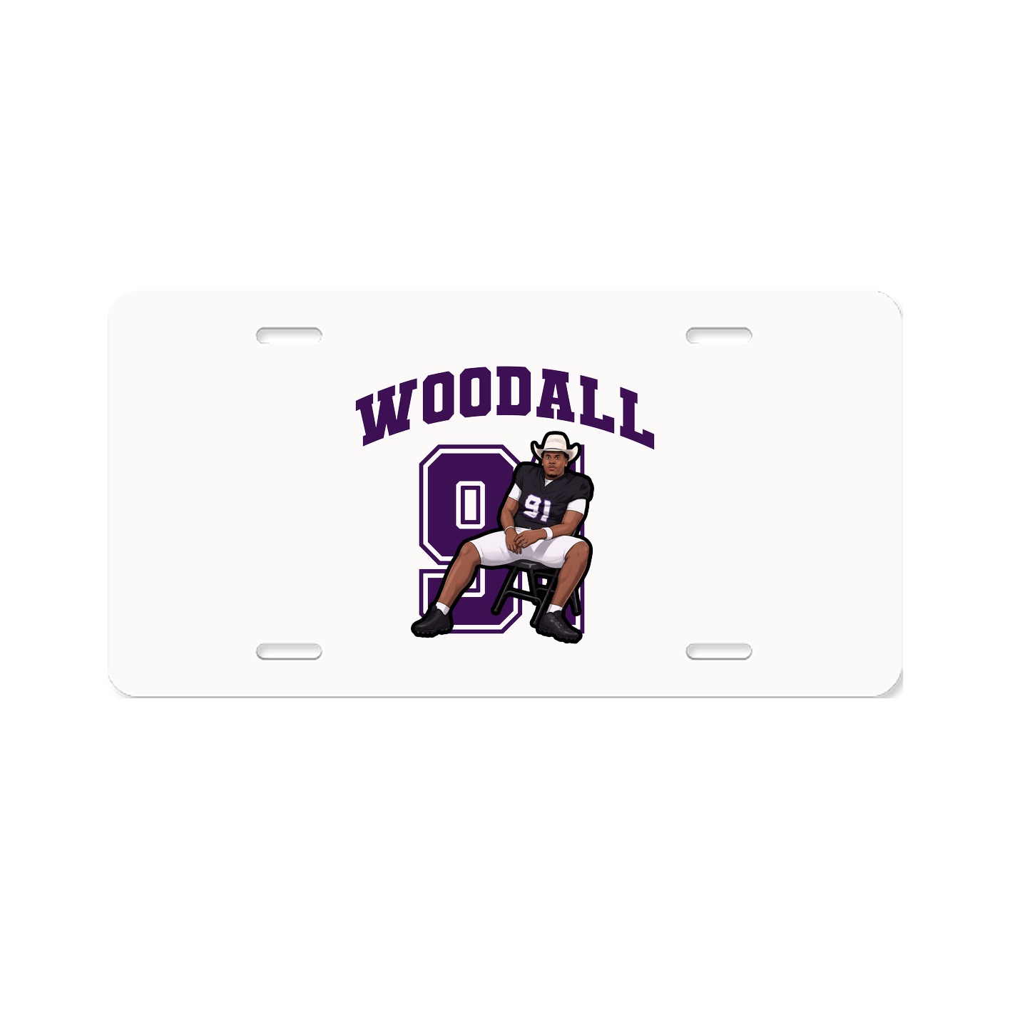 License Plate — Number in Classic