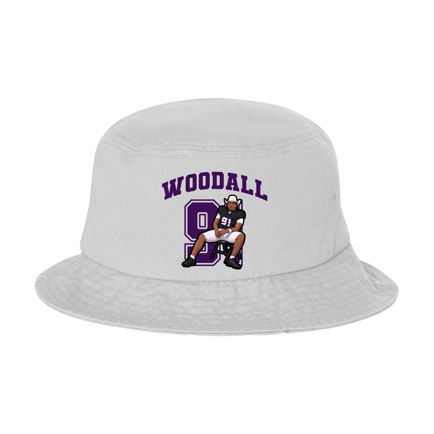 Bucket Cap — Number in White