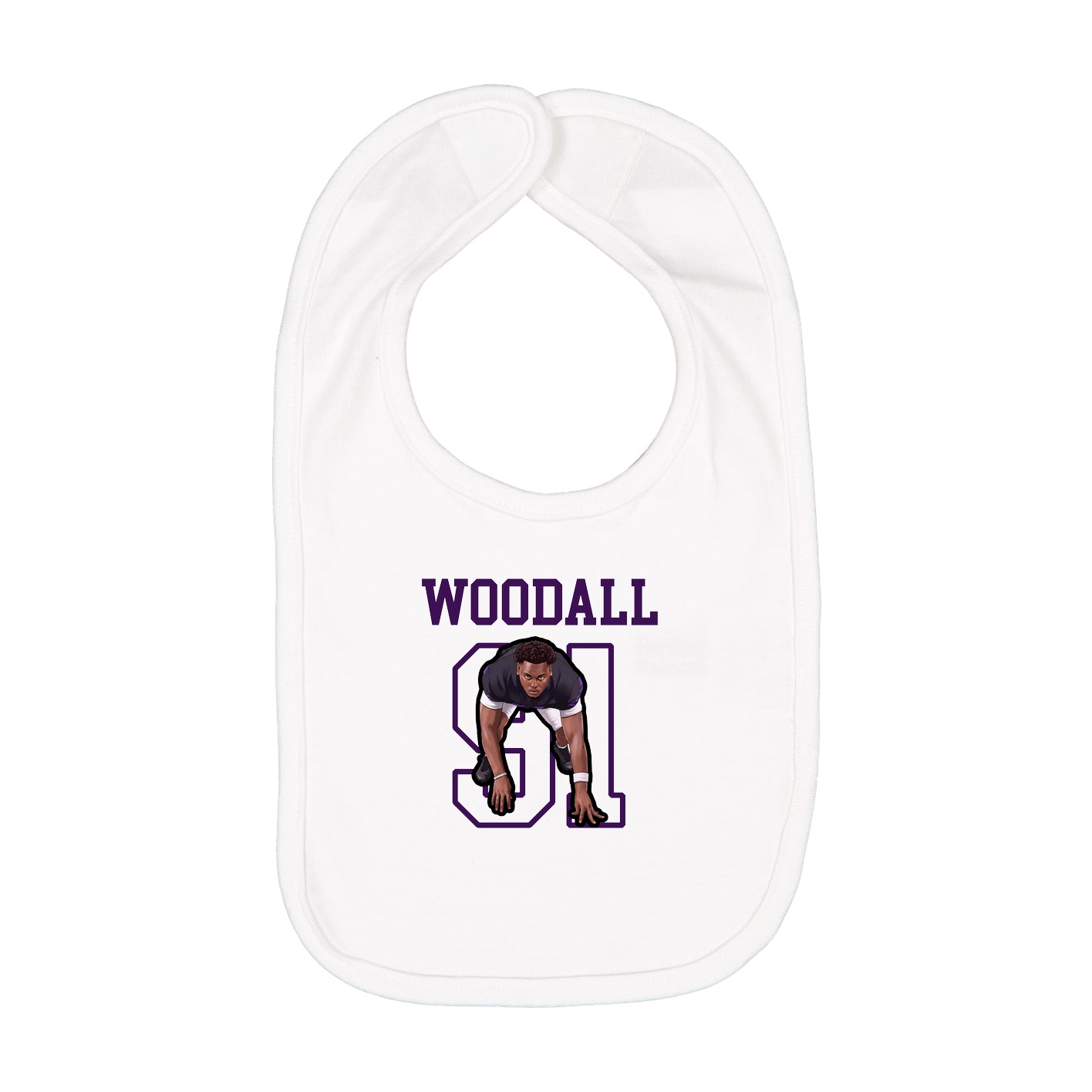 Infant Bib — Shirsey in White