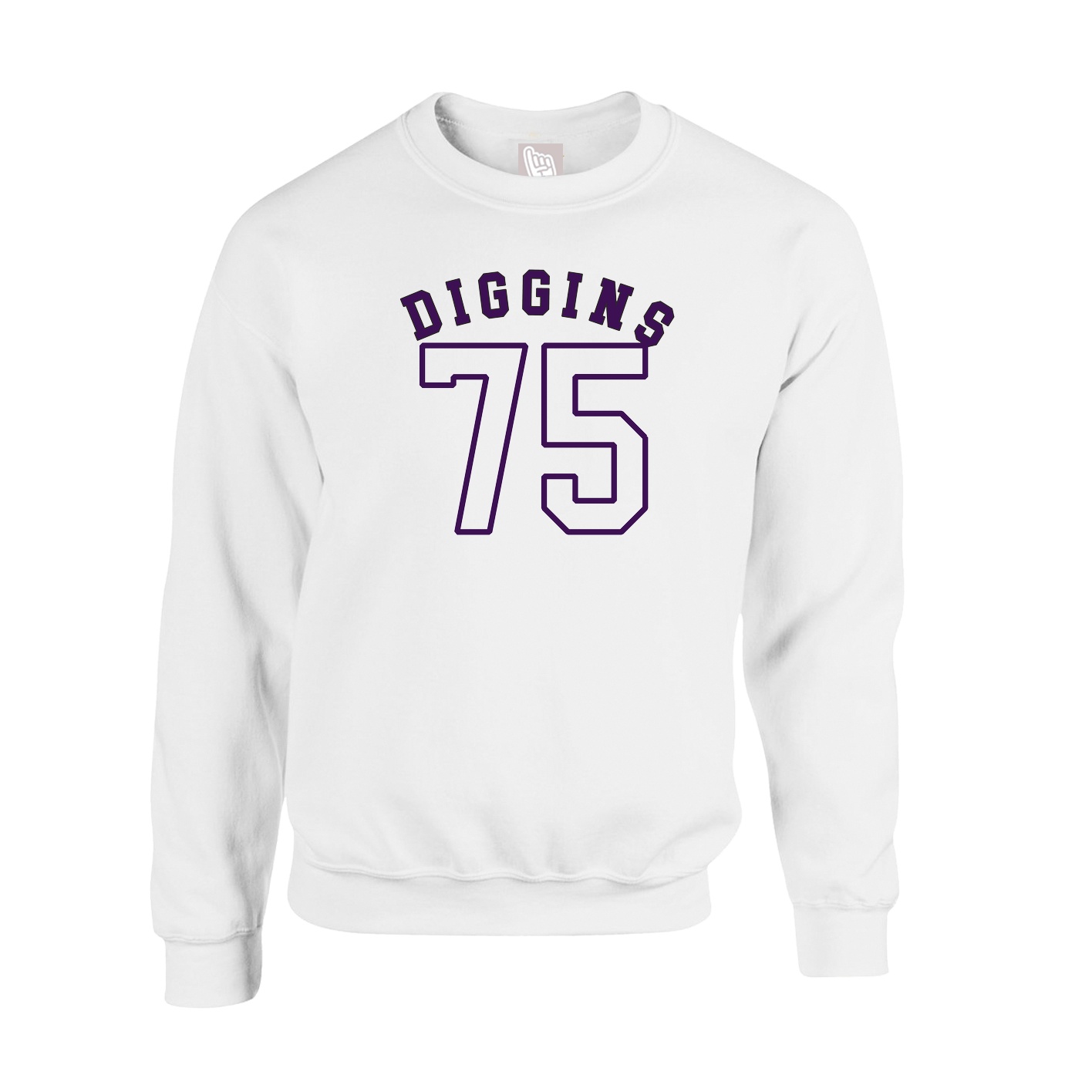 Fleece Crew — Shirsey Arch in White