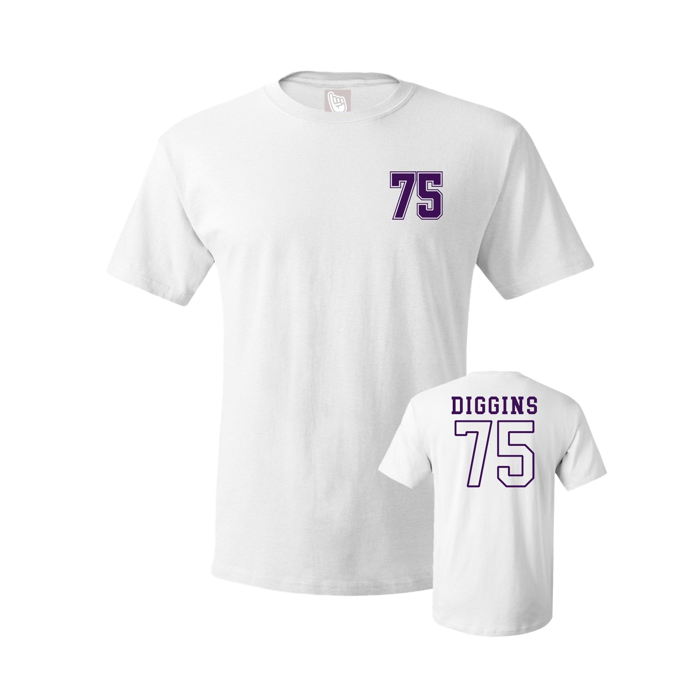 Youth Tee — Chest Back in White