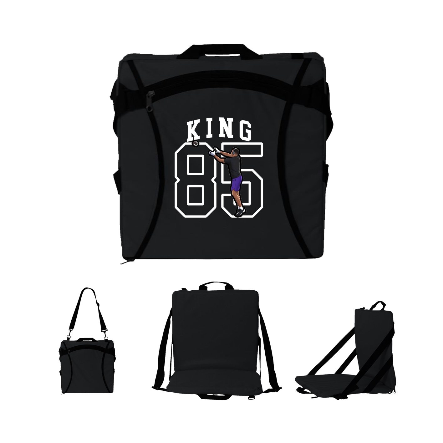 Folding Stadium Seat — Shirsey in Black