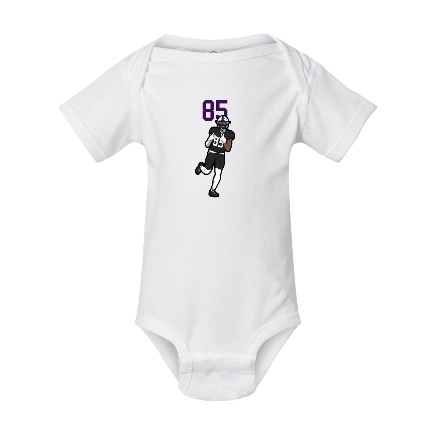 Baby Onesie — Number Top in White